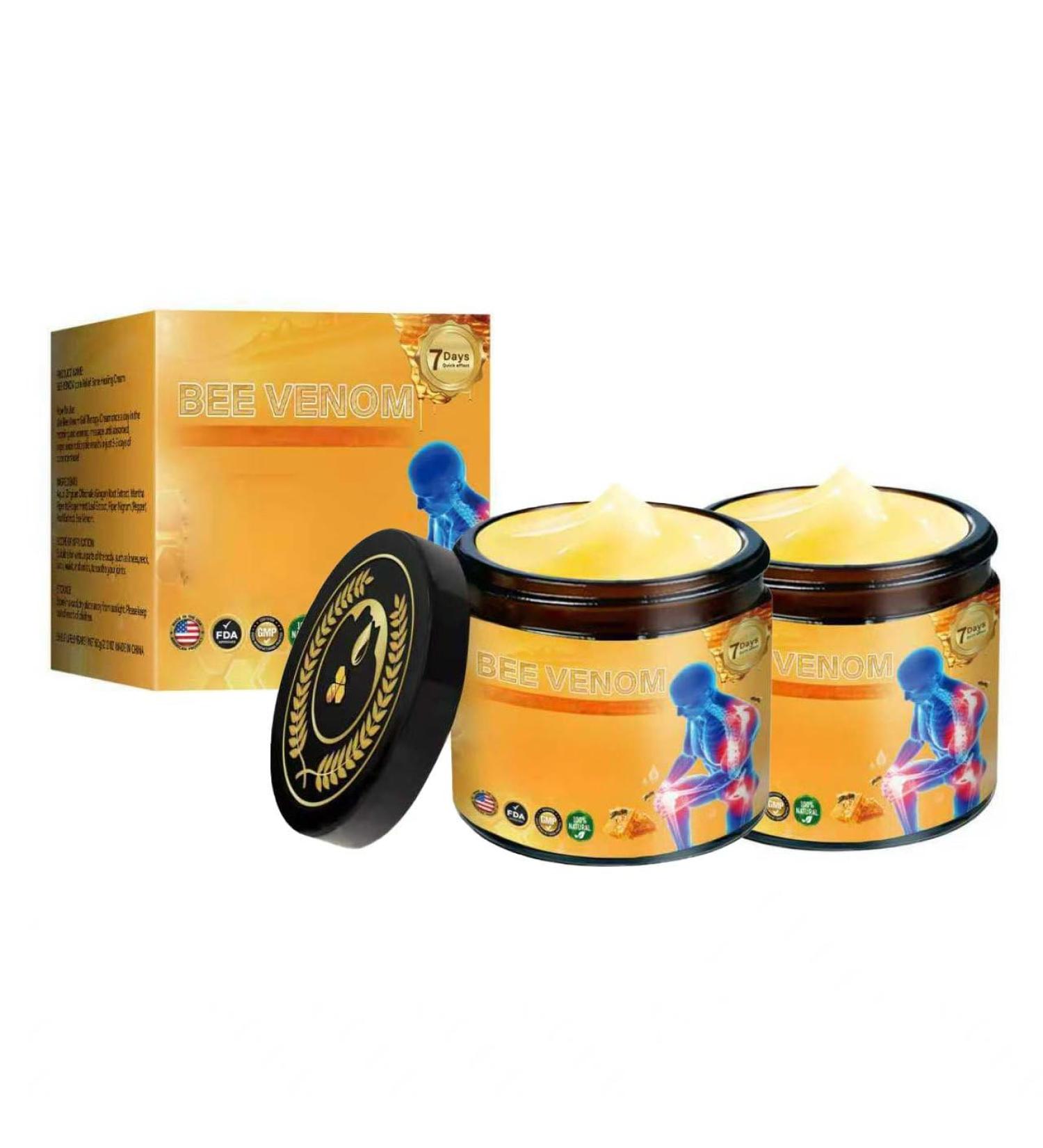 2 Pcs Bee Venom Joint Treatment Cream Throughout Release Joint Activities Muscle and Massage Relief Gel. - Buy Online on GoSupps.com