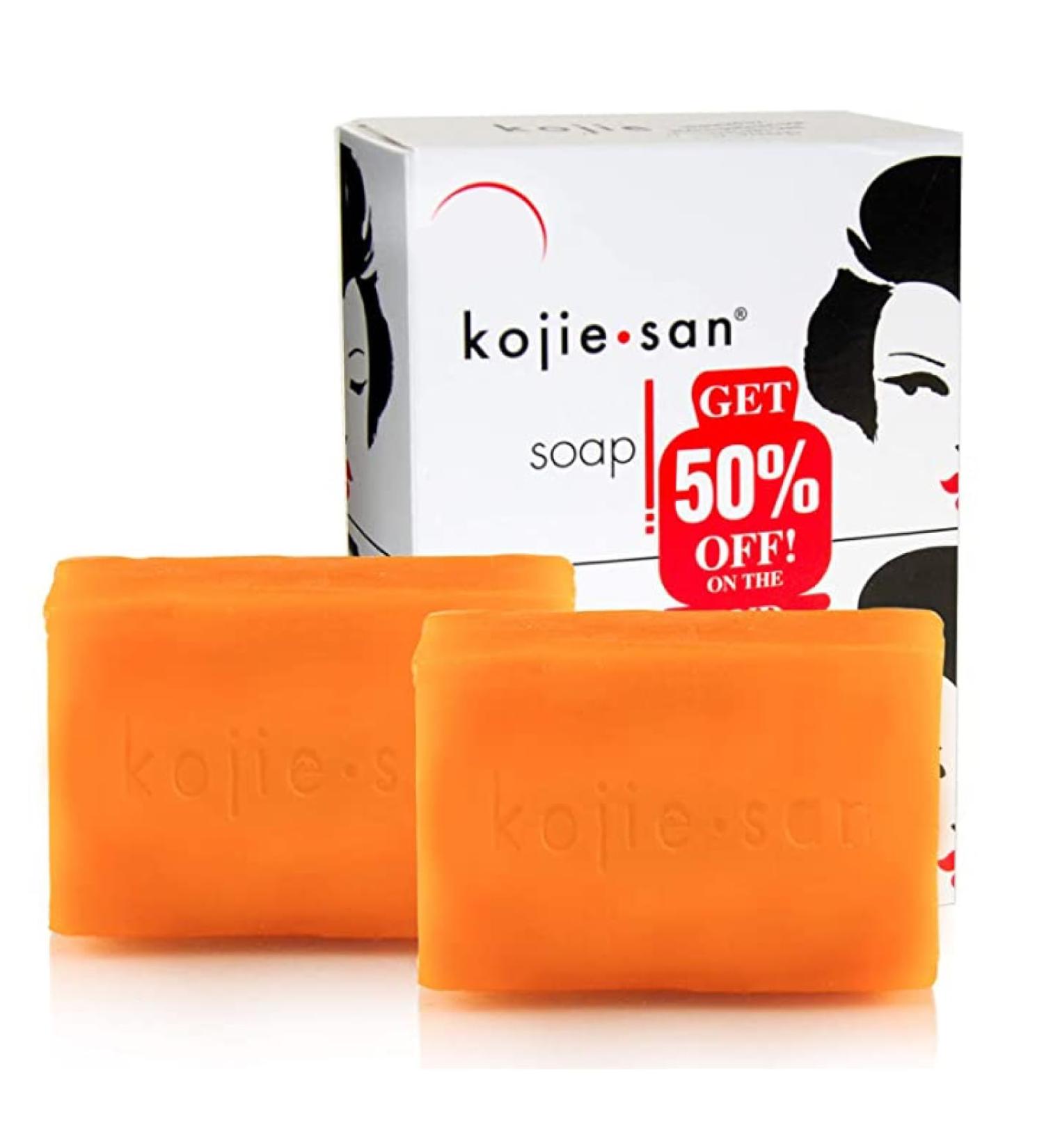 Kojie San Skin Brightening Soap - Original Kojic Acid Soap for Face & Body - Cosmetic Soap for Beautifully Fresh Skin (2 X 135g Bars) - Buy Online on GoSupps.com