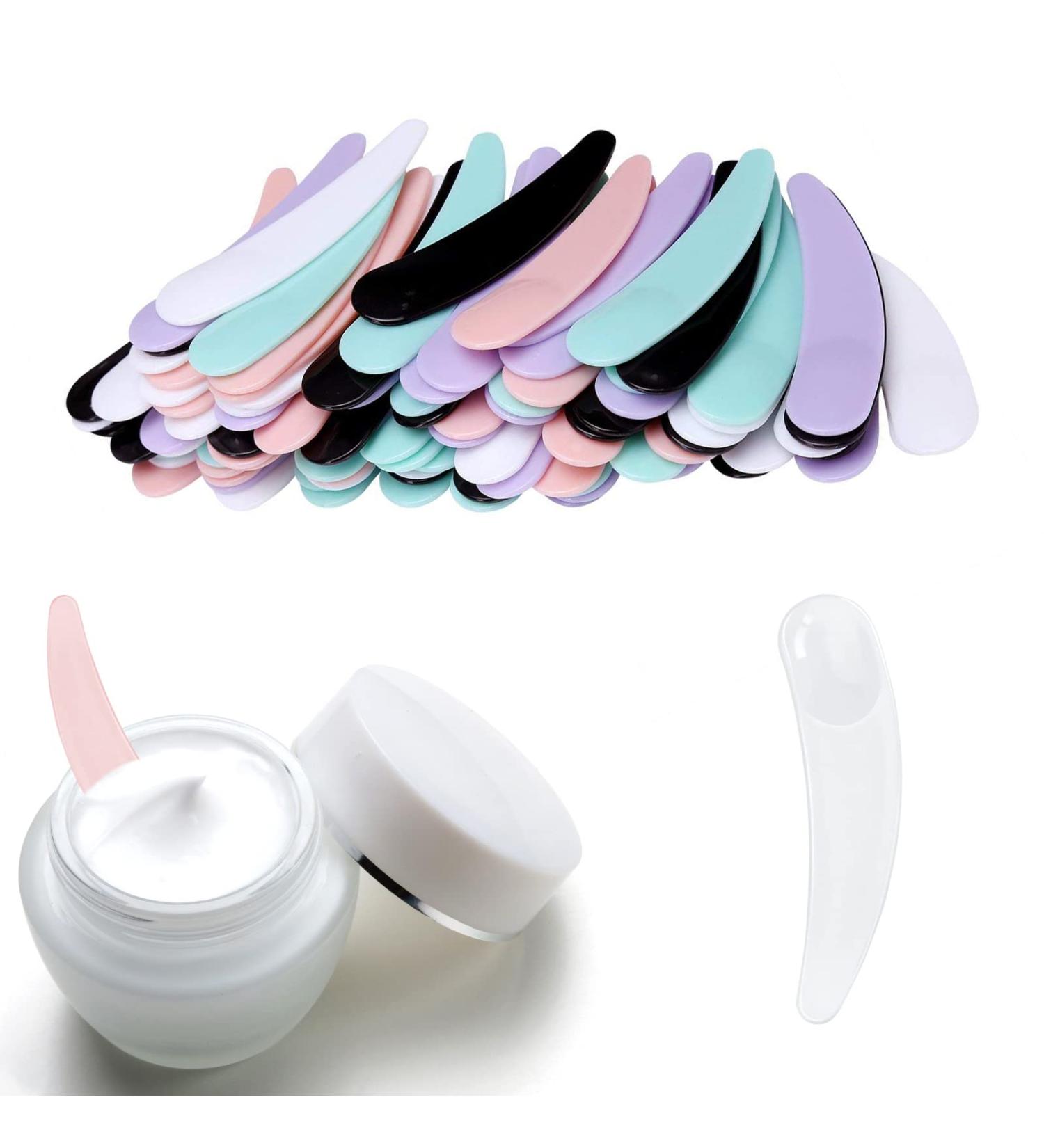 60 Pcs Mini Cosmetic Spatula Set - Versatile Face Mask & Cream Tools for Beauty & Skincare - Buy Online on GoSupps.com
