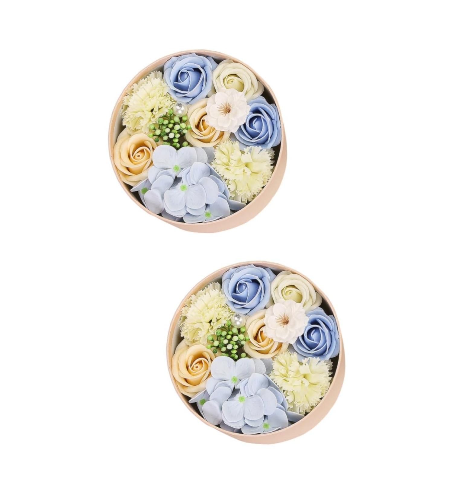 FRCOLOR 2 Pcs Soap Flower Gift Rose Soap Flowers Natural Bar Soap Natural Preserved Rose Soap Romantic Gift Rose Essential Oil Soap Rose Flower Petals Bar Soap Natural Flower Box Christmas - Buy Online on GoSupps.com