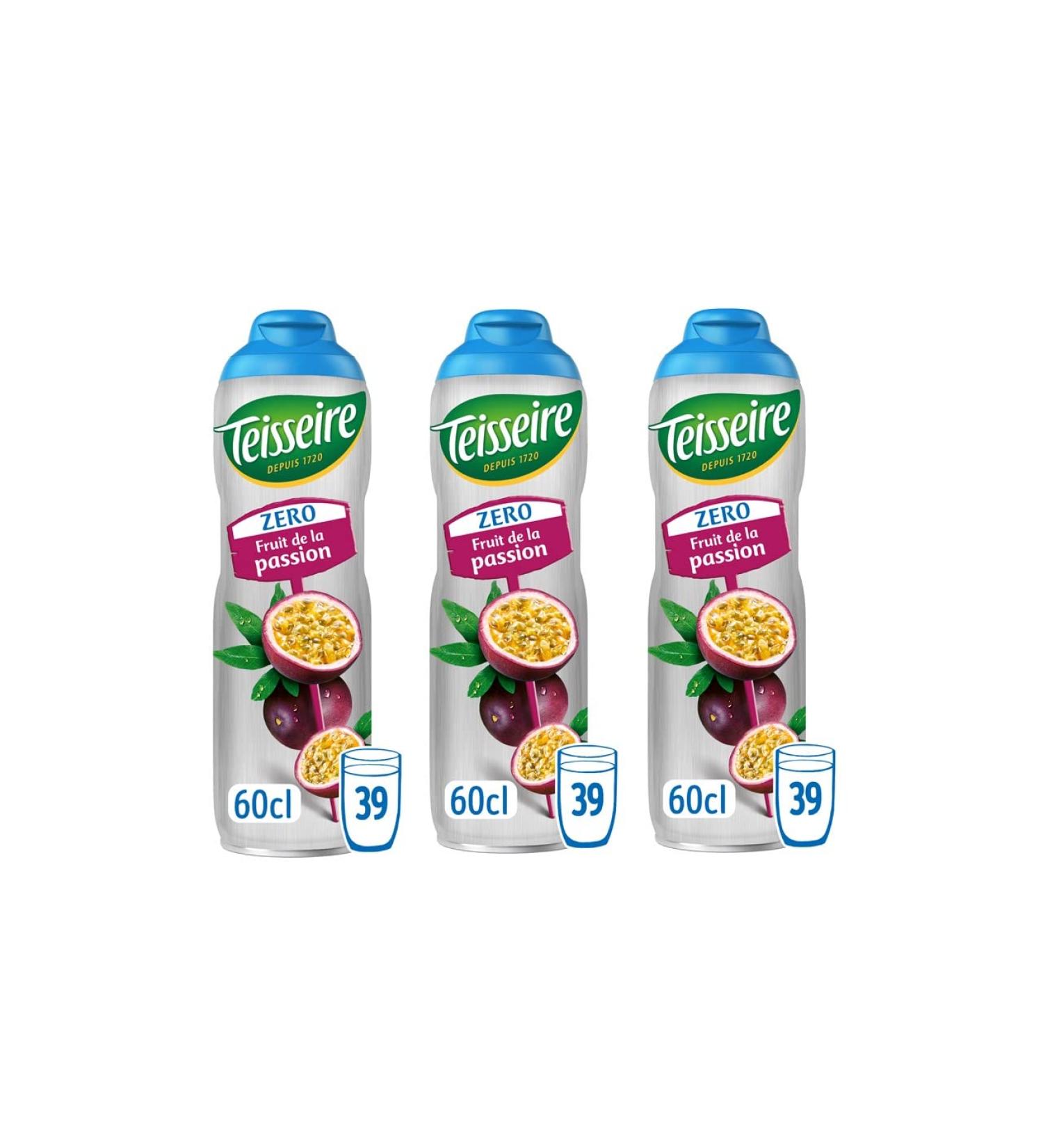 Pack of 3 sugar-free passion syrups
