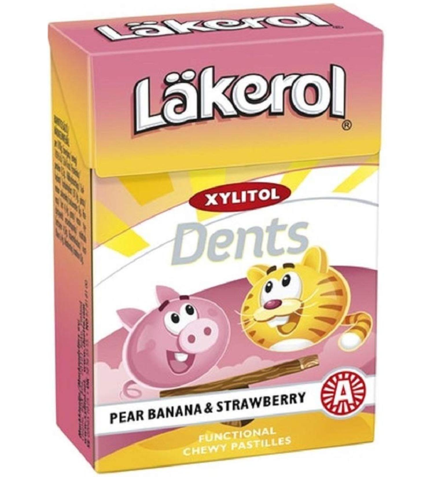 Cloetta Cloetta Lakerol Pear Banana & Strawberry pastilles 1 box of 85g