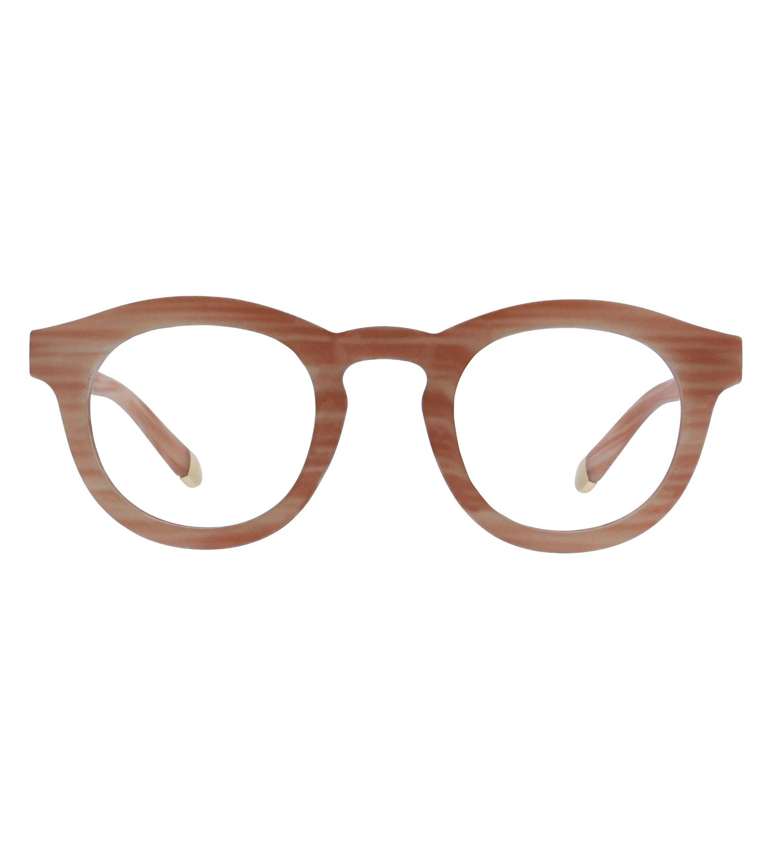 Pink Horn Peepers by PeeperSpecs Women's Stardust Round Blue Light Blocking Reading Glasses 1.5x - 46mm - Buy Online on GoSupps.com