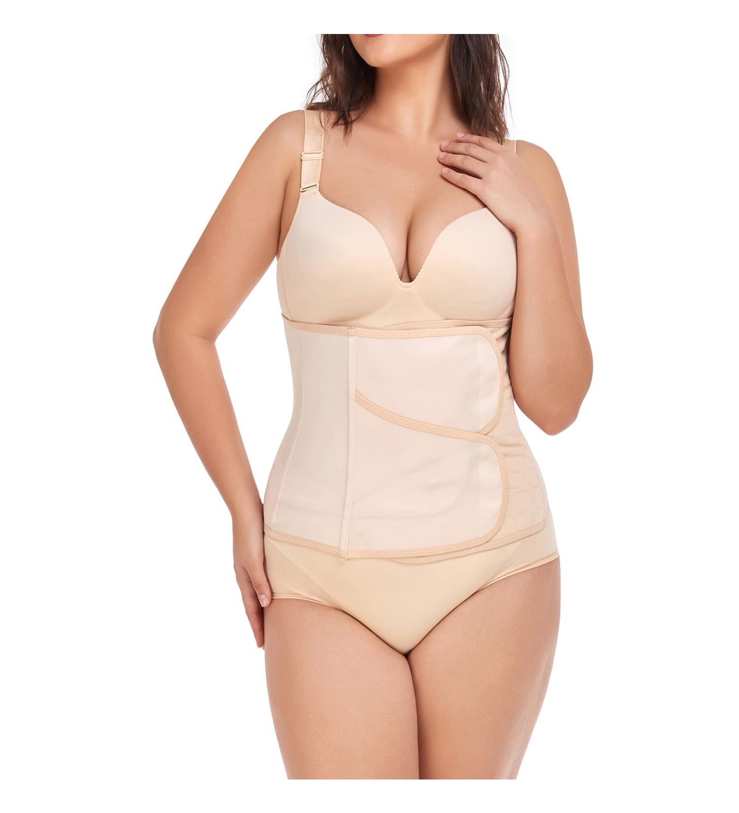 Postpartum Belly Band Abdominal Binder Skin-Friendly Compression Wrap for C-Section Recovery (Medium Z-Beige) - Buy Online on GoSupps.com