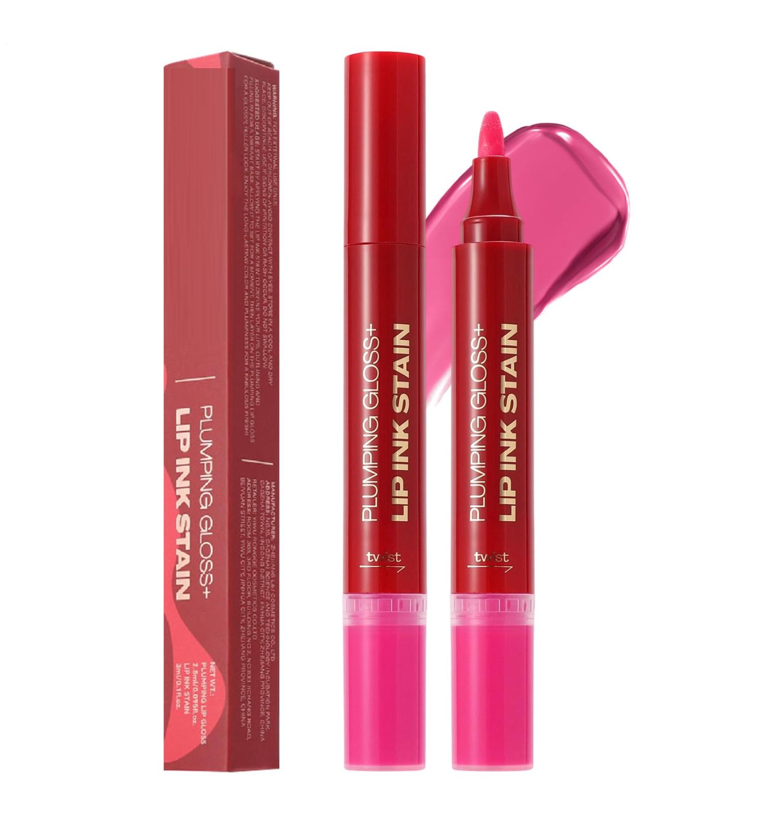 Lip Oil and Pencil Set Dual-Tip Lip Pencil and Gloss Kit Long-Lasting Non-Stick Makeup Cosmetics for Women Girls Sisters - Gift - Buy Online on GoSupps.com
