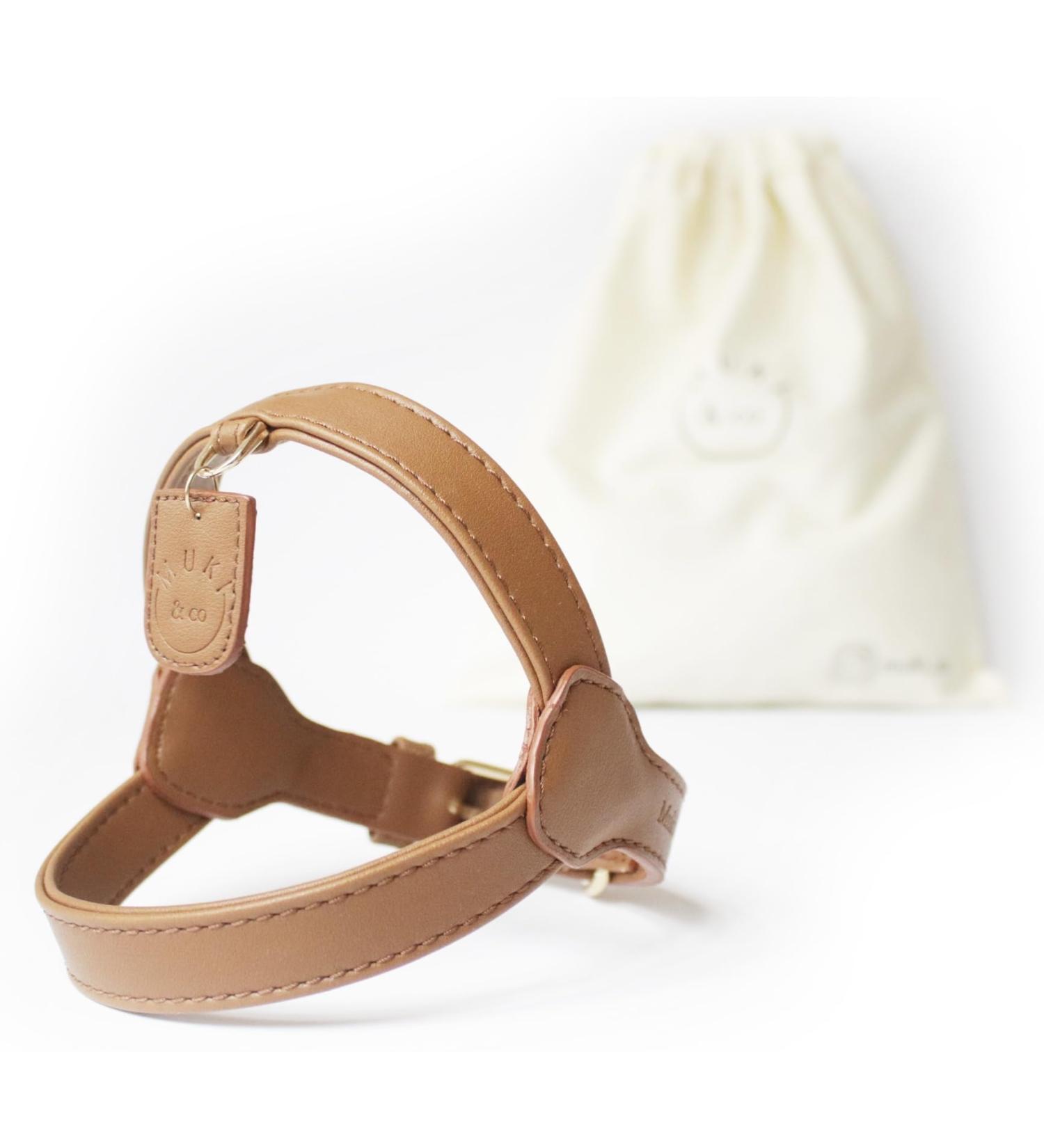 Muki & Co Adjustable Double Dog Dishes - Safe & Comfortable for XS Small & Medium Dogs - Brown (Size XS: 33-37 cm) - Buy Online on GoSupps.com