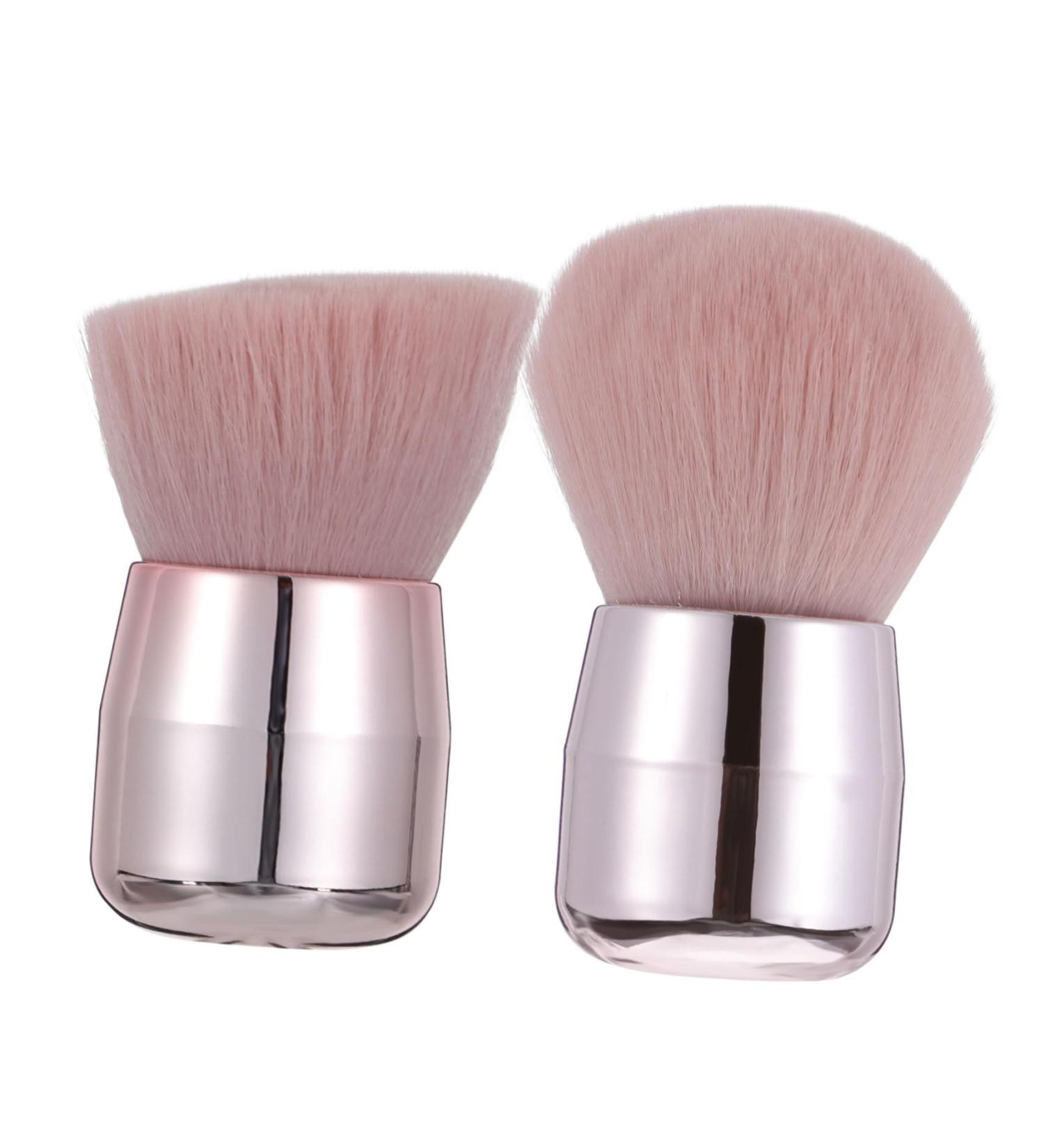 2pcs Mushroom Head Stucco Blush Brush Foundation Brush Mineral Brush Foundation Makeup - Buy Online on GoSupps.com