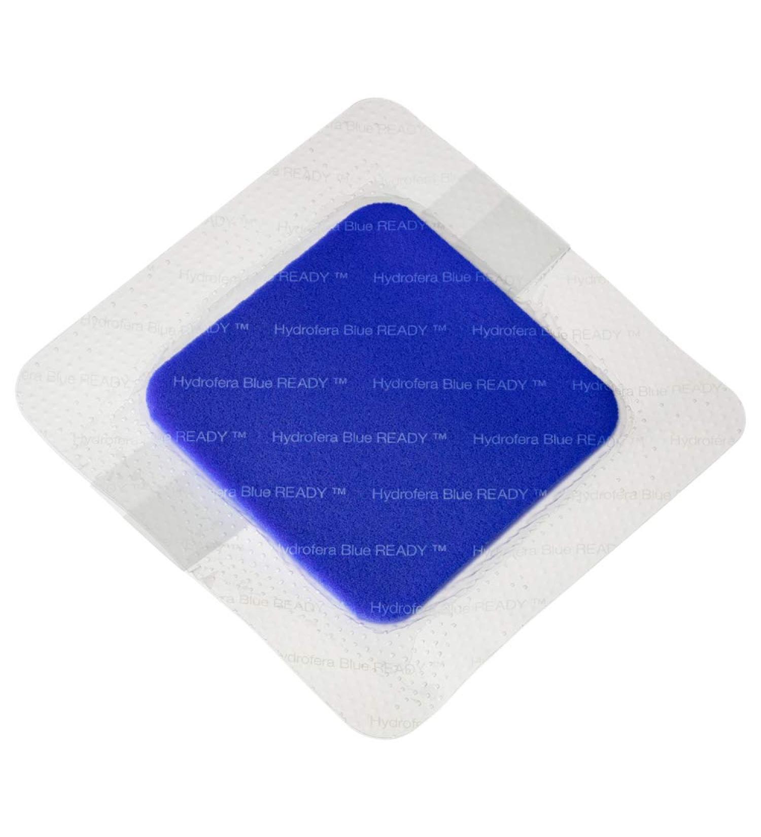 Hydrofera Blue Ready-Border Foam Dressing 4 x 4 Box of 10 - HBRB4040