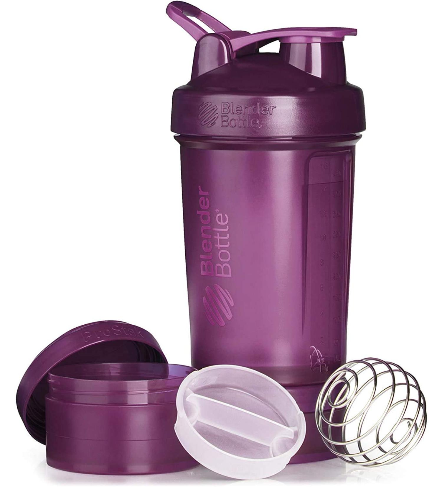 BlenderBottle ProStak 22 oz Plum â€“ BPA-Free Protein Shaker & Storage - Buy Online on GoSupps.com
