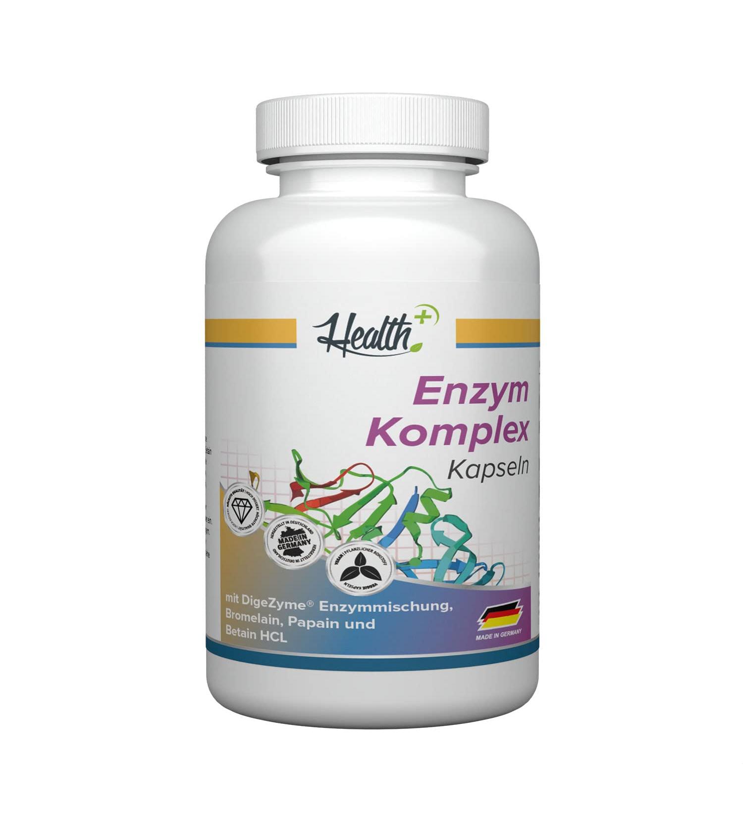 Buy Health+ Enzyme Complex 90 Capsules Premium Digestive Support for Optimal Health | International Shipping Available - Buy Online on GoSupps.com