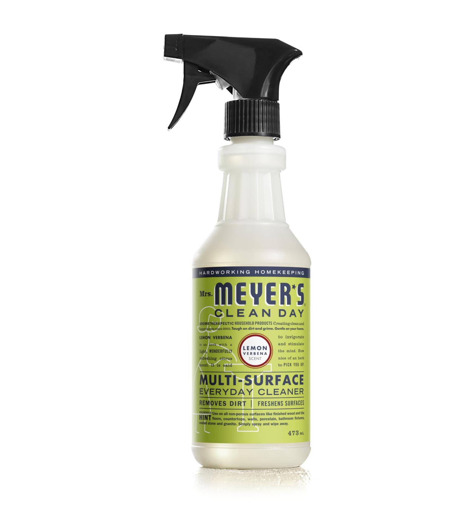 Mrs. Meyer's Clean Day Multi-Surface Cleaner Spray All-Purpose Cleaner Solution for Countertops Floors Walls and More Lemon Verbena Scent 473 ml Spray Bottle Lemon Verbena 473 ml (Pack of 1) - Buy Online on GoSupps.com