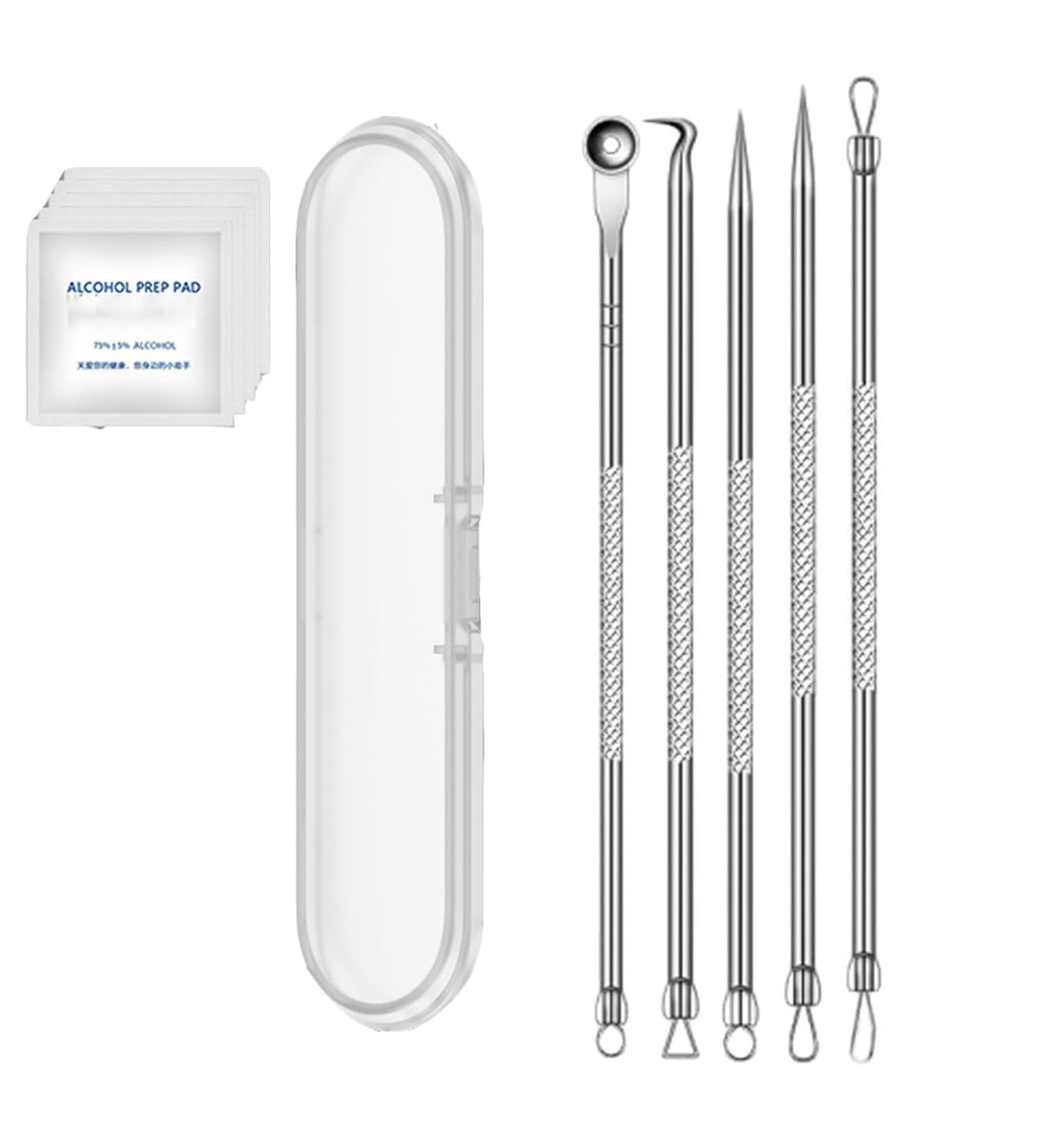 Usiveinborn Blackhead Remover Usiveinborn Tweezers Blackhead Tweezers Professional Stainless Steel Facial Blackhead Remover Tweezers Blackhead Remover Tool (5PCS) - Buy Online on GoSupps.com