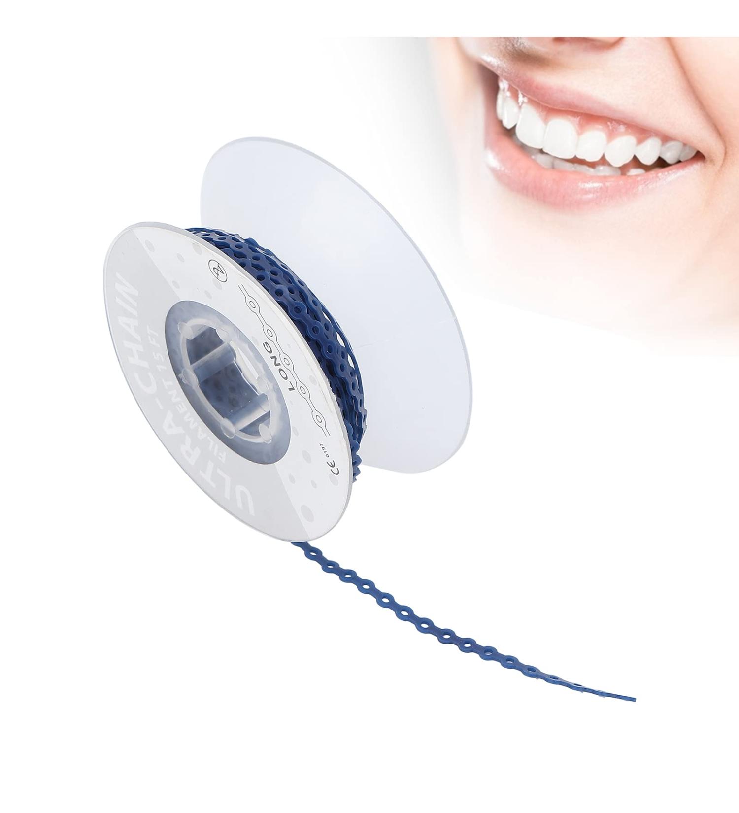 Buy Blue Orthodontic Rubber Arches & Elastic Braces - Portable Power Chain Accessories for Effective Orthodontic Treatment - Buy Online on GoSupps.com