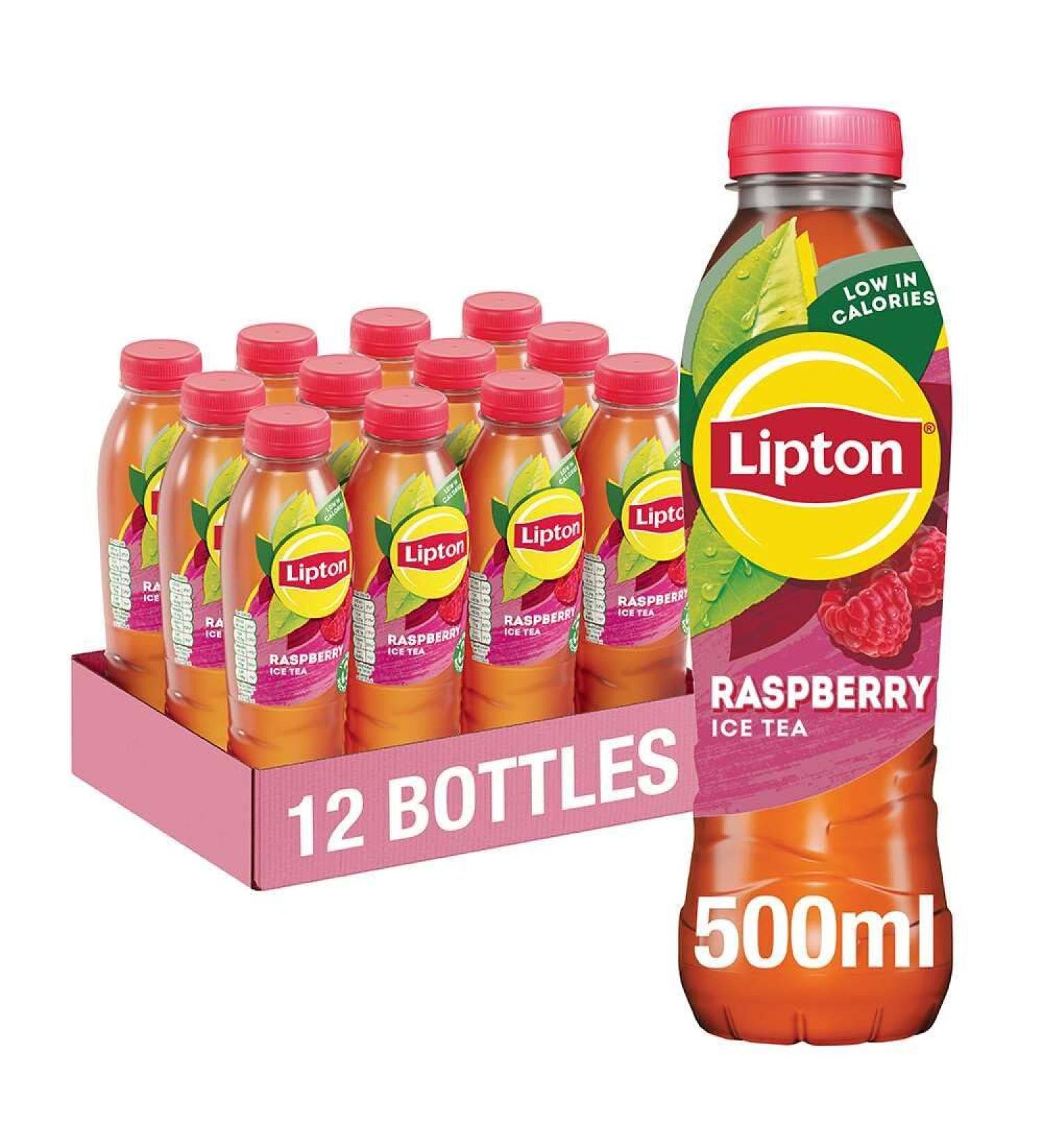 Lipton Ice Tea Framboise Still Lot de 12 boissons gazeuses 500 ml - Buy Online on GoSupps.com