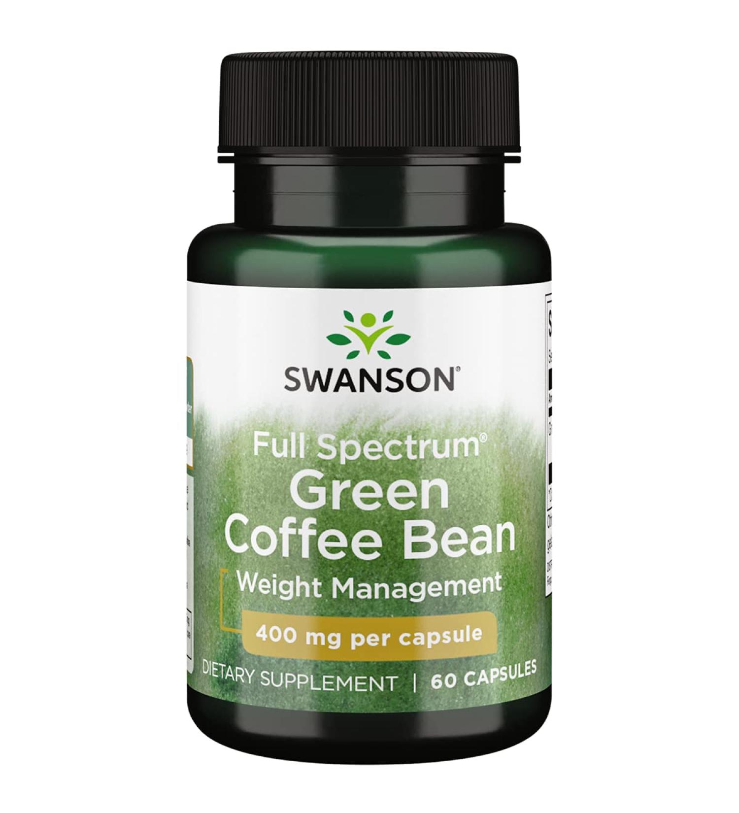Swanson Full Spectrum Green Coffee Bean 400 Milligrams 60 Capsules 1 - Buy Online on GoSupps.com