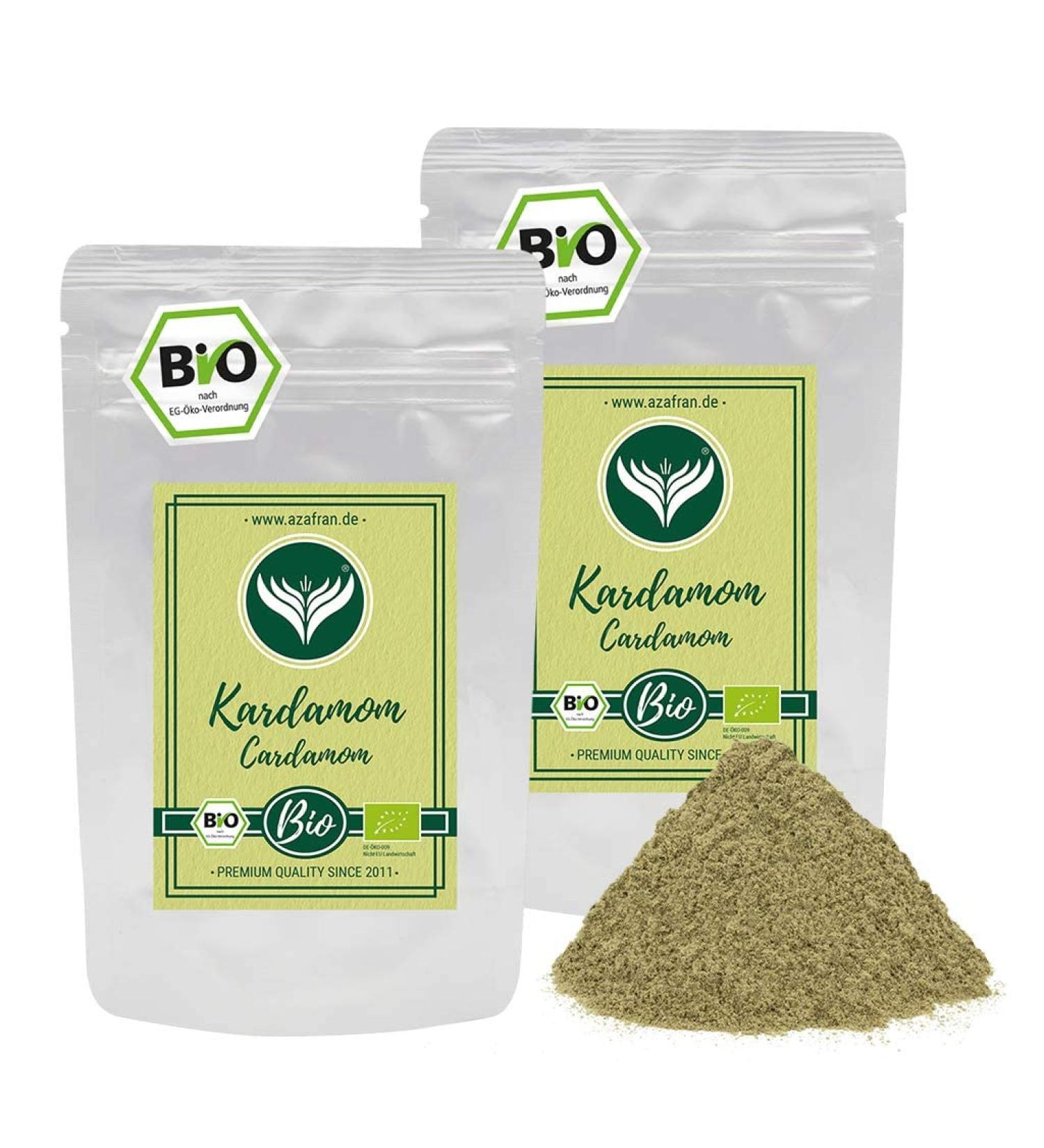 Buy Azafran Organic Cardamom Powder (200g Pack of 2) - Premium Ground Cardamom from Guatemala | International Shipping Available - Buy Online on GoSupps.com