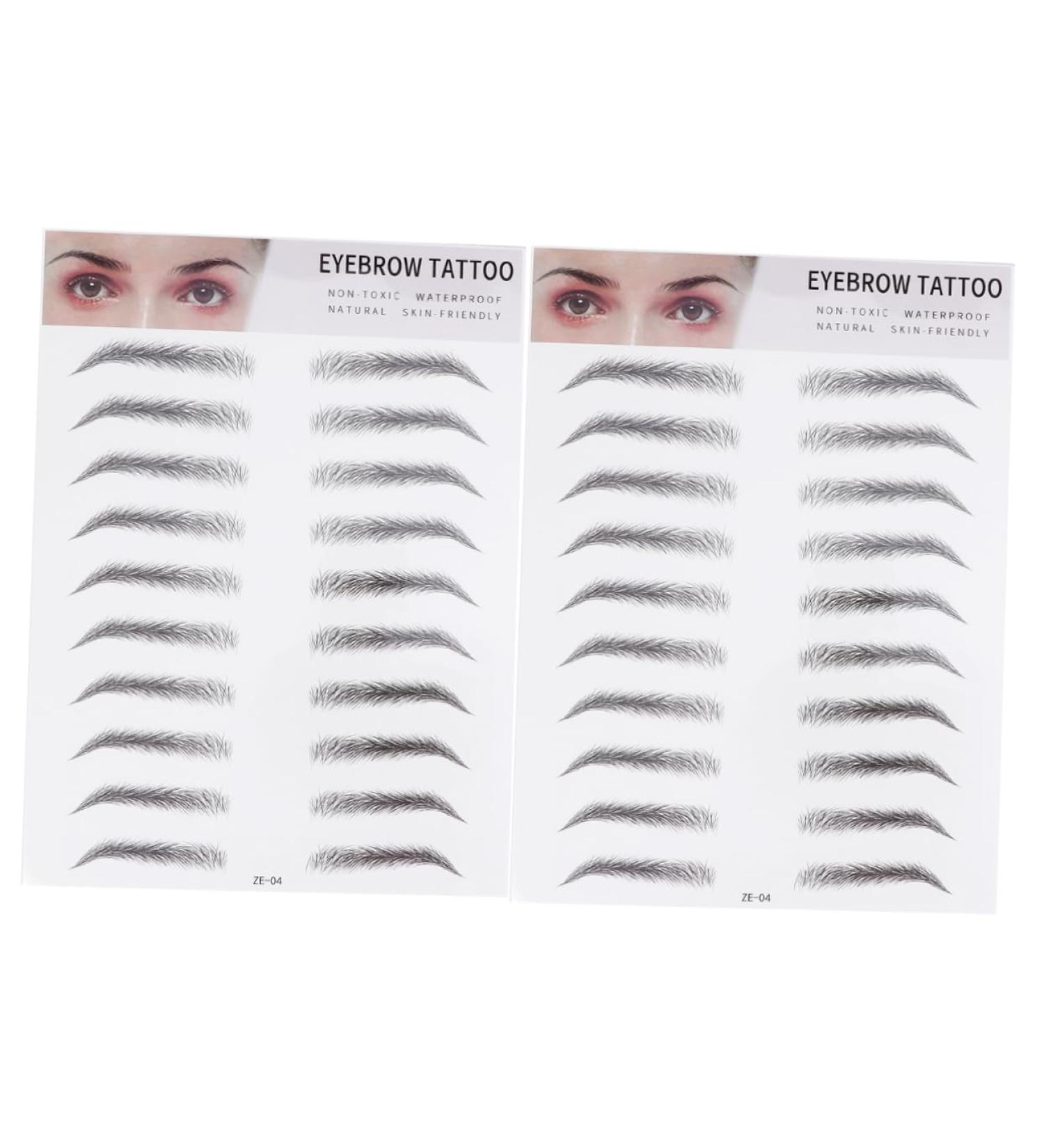 Mipcase 2pcs 3d Eyebrow Stickers Women s Suits Eye Brow Shaping Kit 3d Brow Stickers Artificial Man Shaper - Buy Online on GoSupps.com