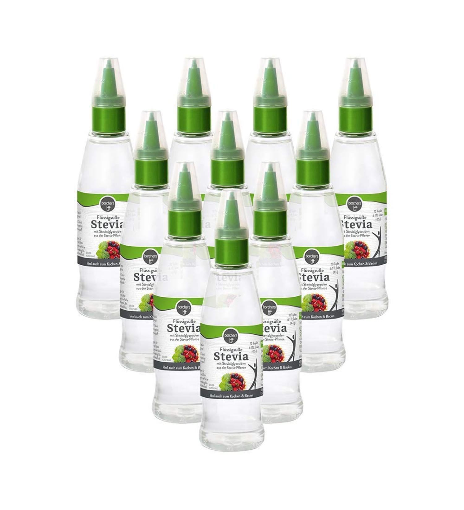 Borchers Stevia Fl ssigs e | 10 x 125 ml Tafels e | Zucker-Alternative | S ungsmittel f r internationales eCommerce - Buy Online on GoSupps.com