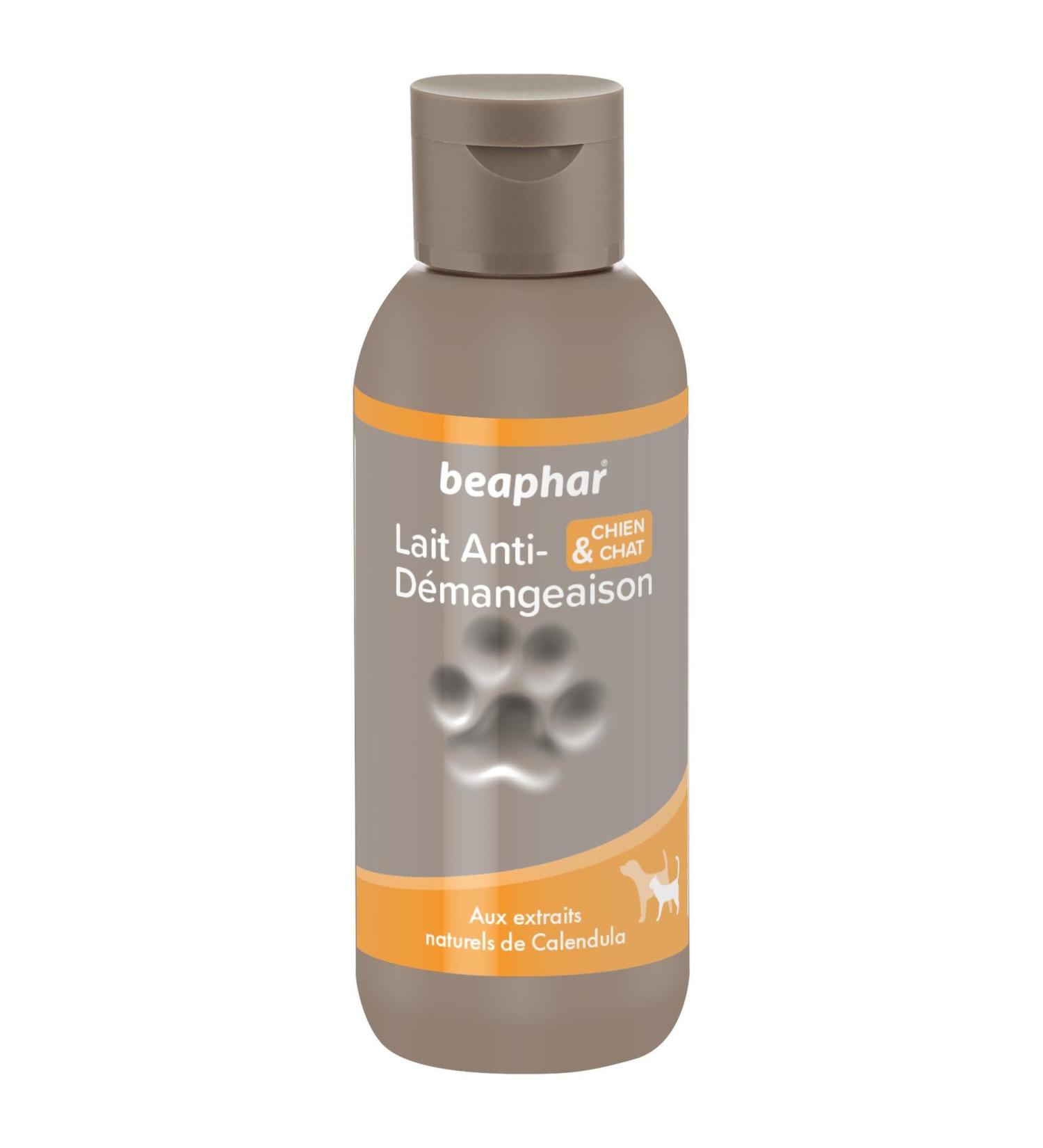 BEAPHAR Anti-itch Milk for Dogs and Cats Contains Calendula with Soothing Properties Soothes and Calms Irritated Skin Areas Quickly Relieves Itching 125 Ml