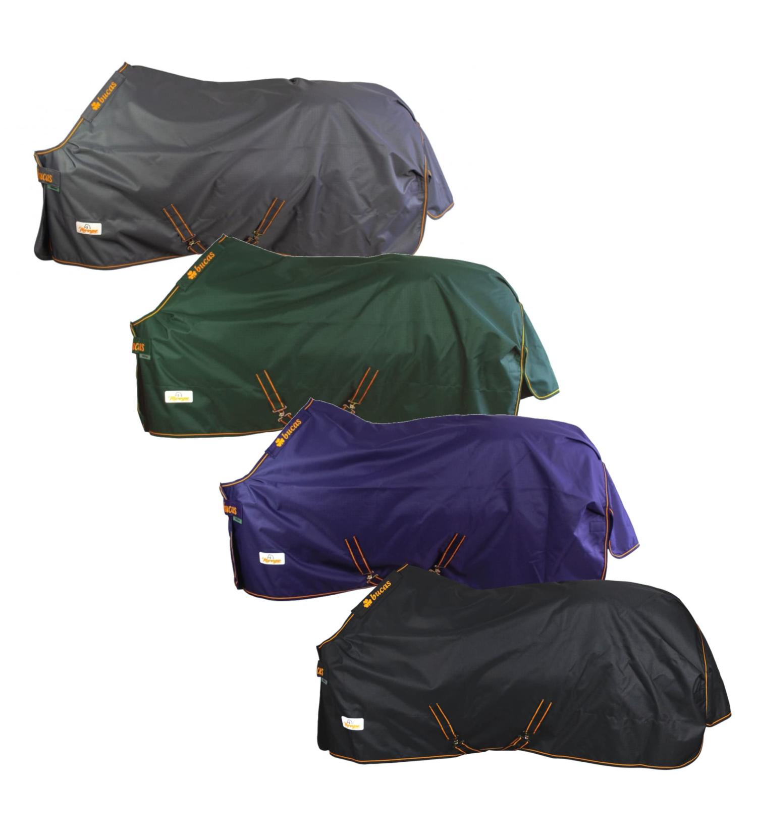 Marengos by Bucas Winter Blanket 1200D - Breathable Waterproof Outdoor Turnout 135cm (200g/m Filling) - Green/Orange - Buy Online on GoSupps.com