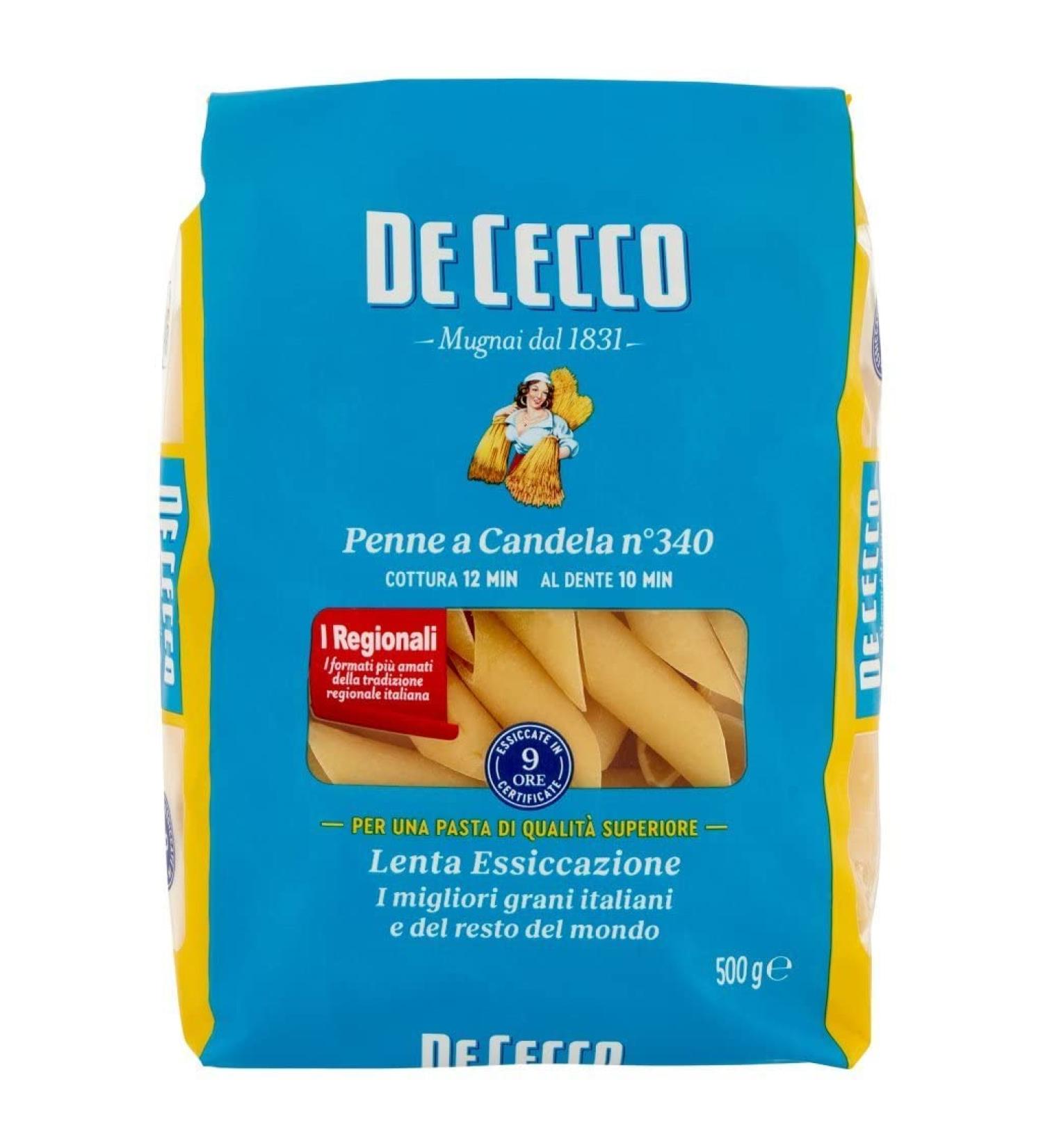  Italian Gourmet E.R. Pack of 10 Cecco Pasta 100% Italian Penne a Candela No. 340 500g + Pulpa Italian Gourmet 400g - Buy Online on GoSupps.com