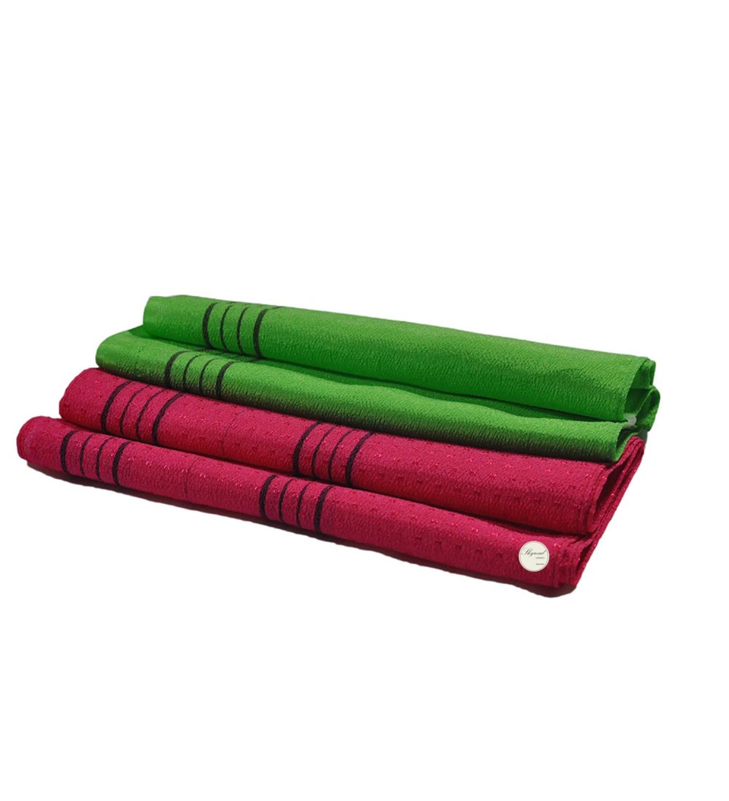 Exfoliating Back Scrub Towel Set - 2 Pack Long Viscose Towels - Buy Online on GoSupps.com