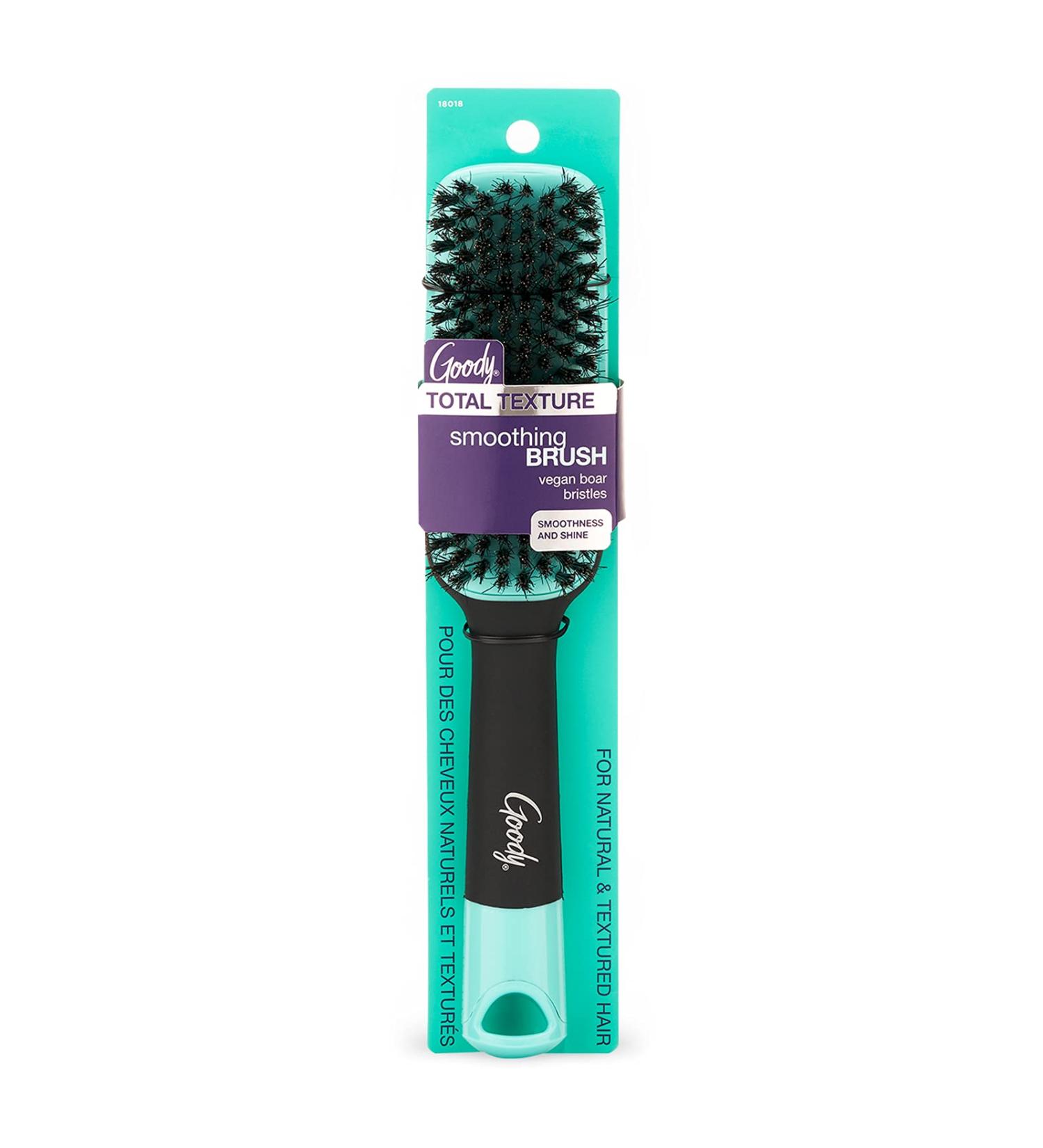Goody x Total Texture Smoothing Brush - Vegan Boar Bristles for Natural & Textured Hair - Non-Slip Grip - Buy Online on GoSupps.com