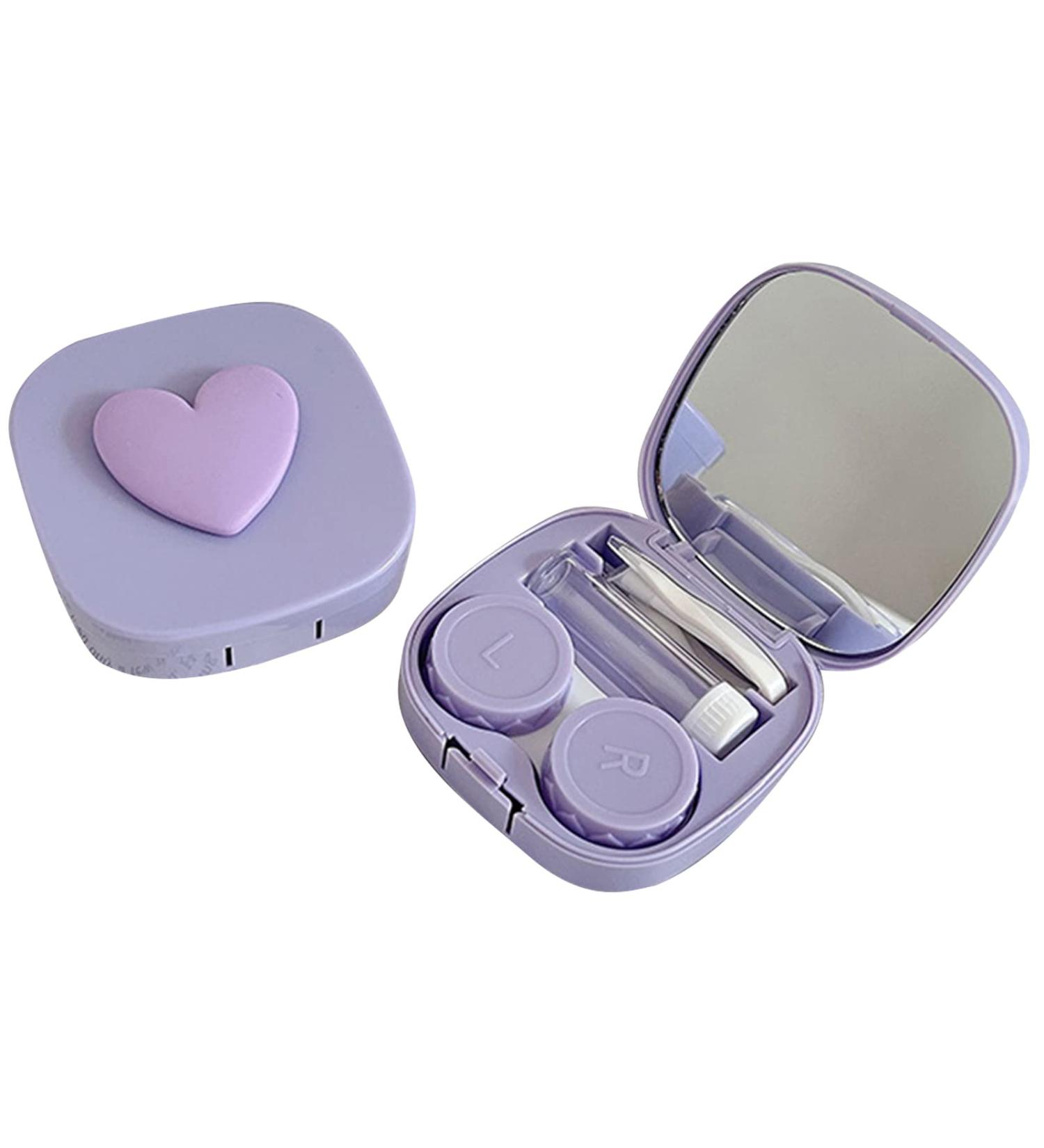Ananzhizhuang Violet Contact Lens Containers - Perfect for Travel Daily Use & Outdoor Soaking | International Shipping - Buy Online on GoSupps.com