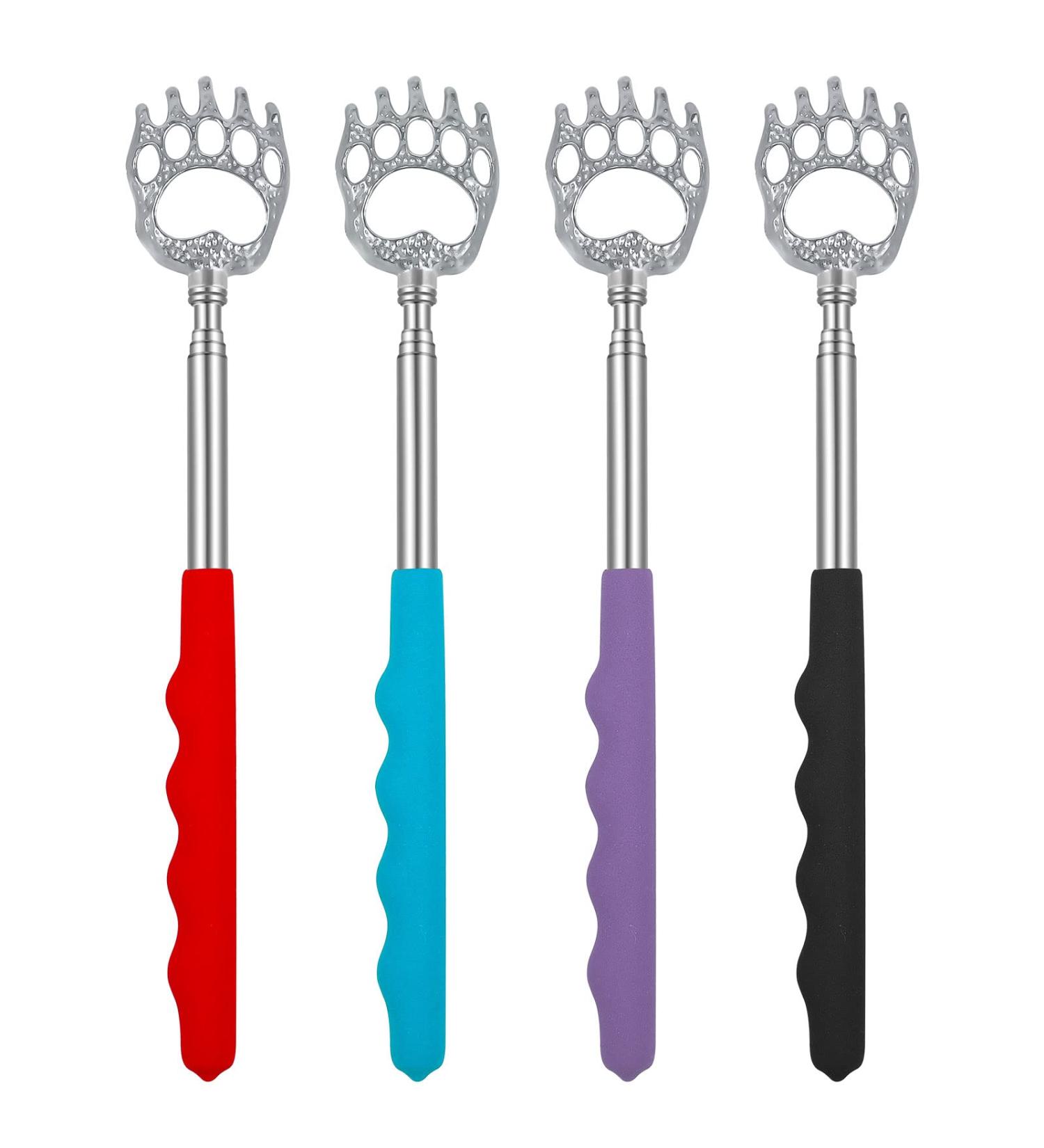 4 Pack Extendable Back Scratcher Portable Telescoping Bear Claw Back Scratchers Retractable Backscratcher Back Massager Tool for Men Women Adults Kids - Buy Online on GoSupps.com