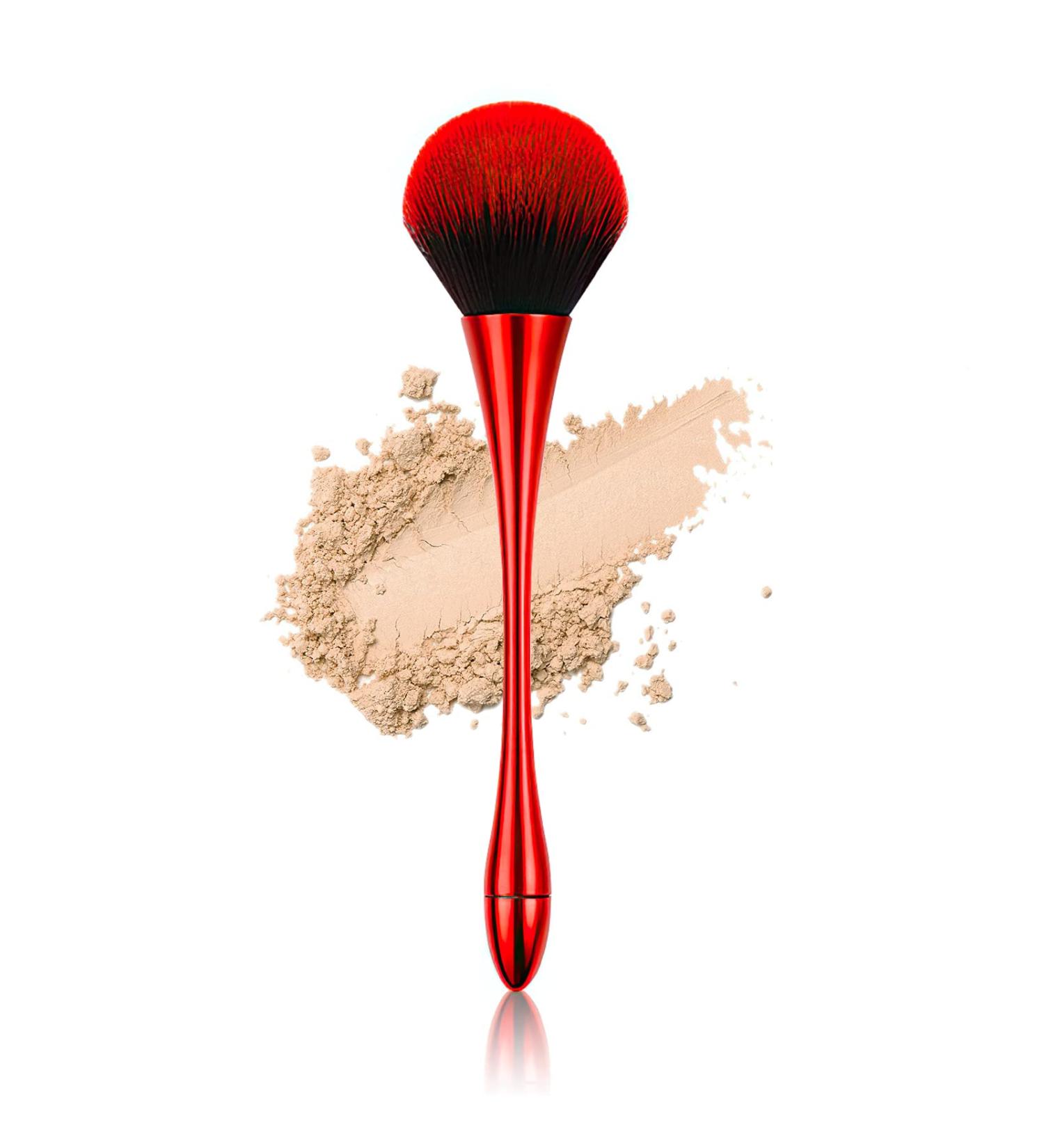 Powder Makeup Brush - Blush & Face Brush for Setting Powder & Bronzer (Red) - Buy Online on GoSupps.com