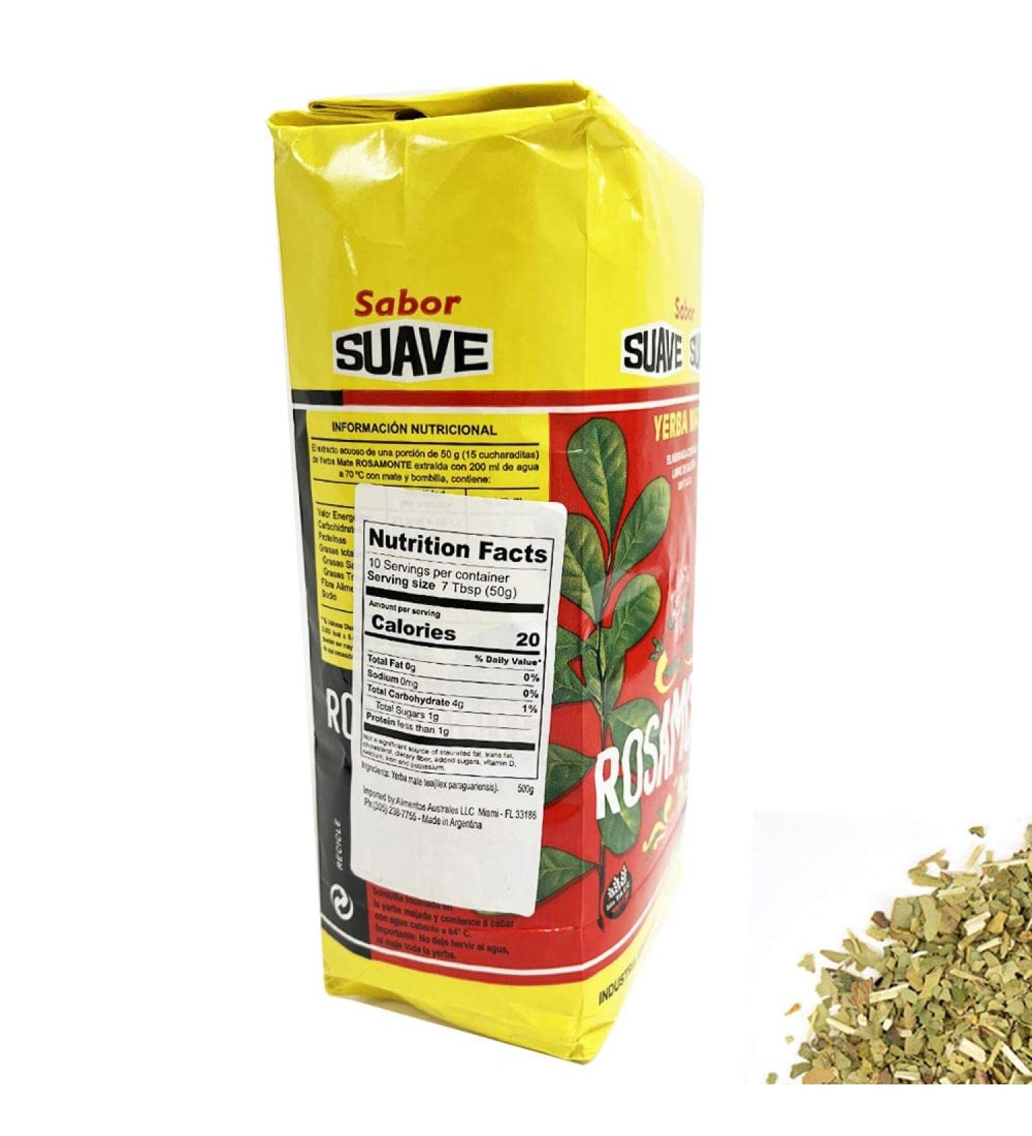 Yerba Mate Rosamonte Suave 500g - Buy Online on GoSupps.com