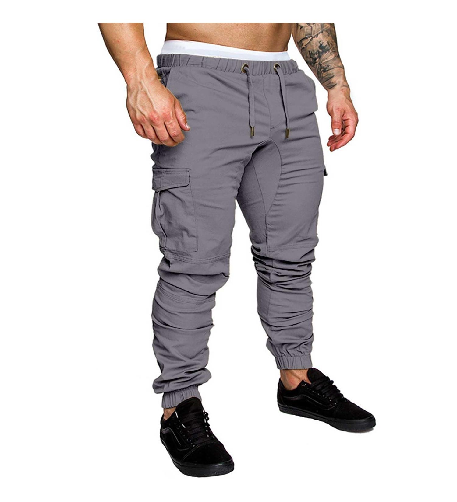 Men's Wide Jogging Pants 2023 - Loose Casual Hipster Training Trousers | 5XL Gray Overalls - Buy Online on GoSupps.com