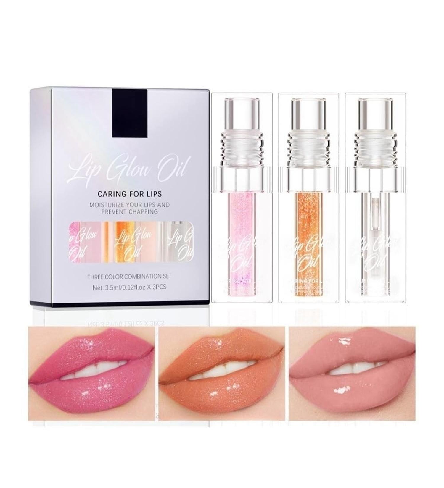 Magic Color Changing Lip Oil | Long Lasting Nourishing Gloss | Hydrating Plumper | 2024 New - Set A - Buy Online on GoSupps.com