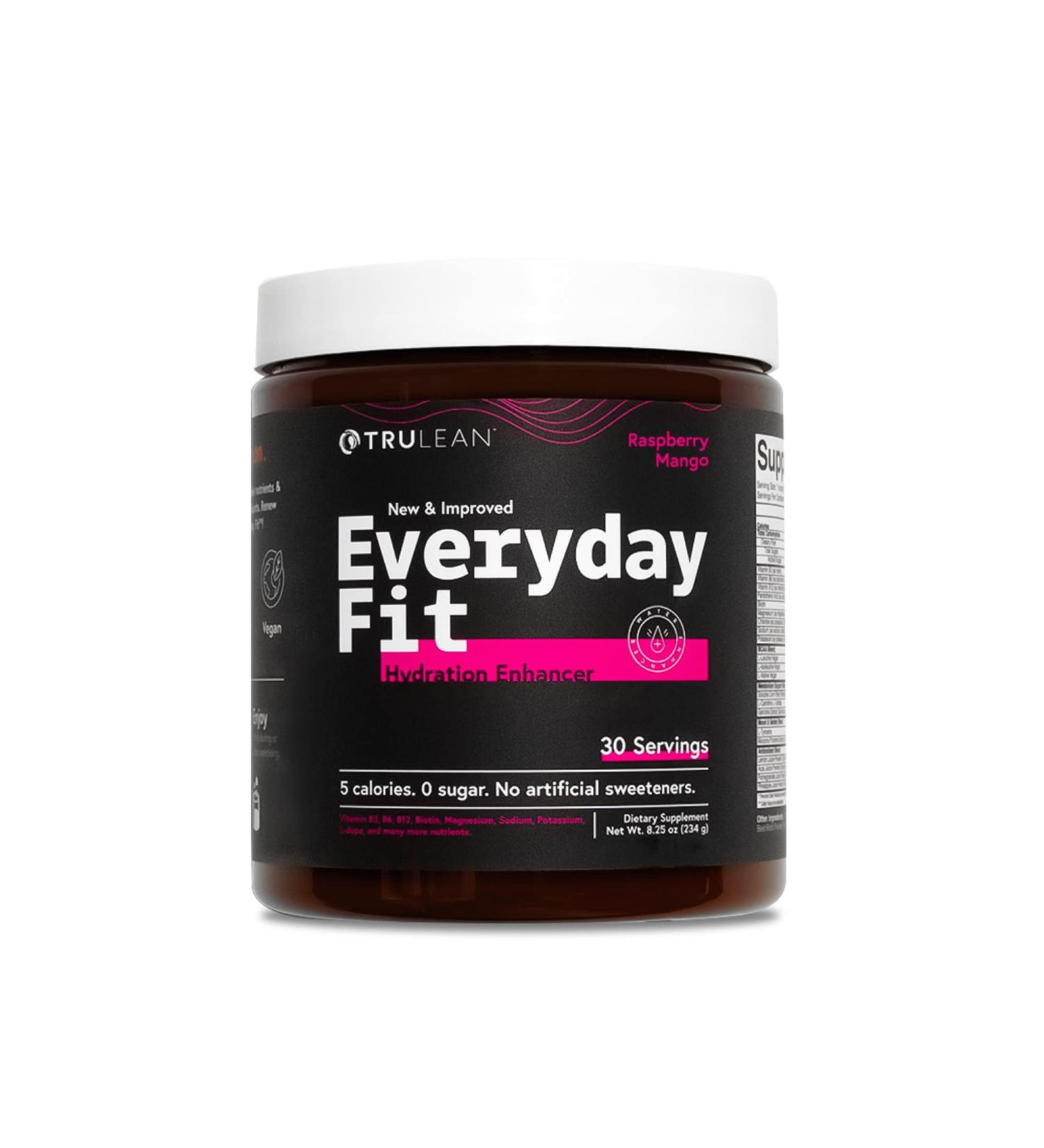 TRULEAN Everyday Fit Water Enhancer - Sugar Free Electrolyte Powder BCAA Blend Keto Amino Acid Supplement - Tasty Raspberry Mango 30 Servings - Buy Online on GoSupps.com