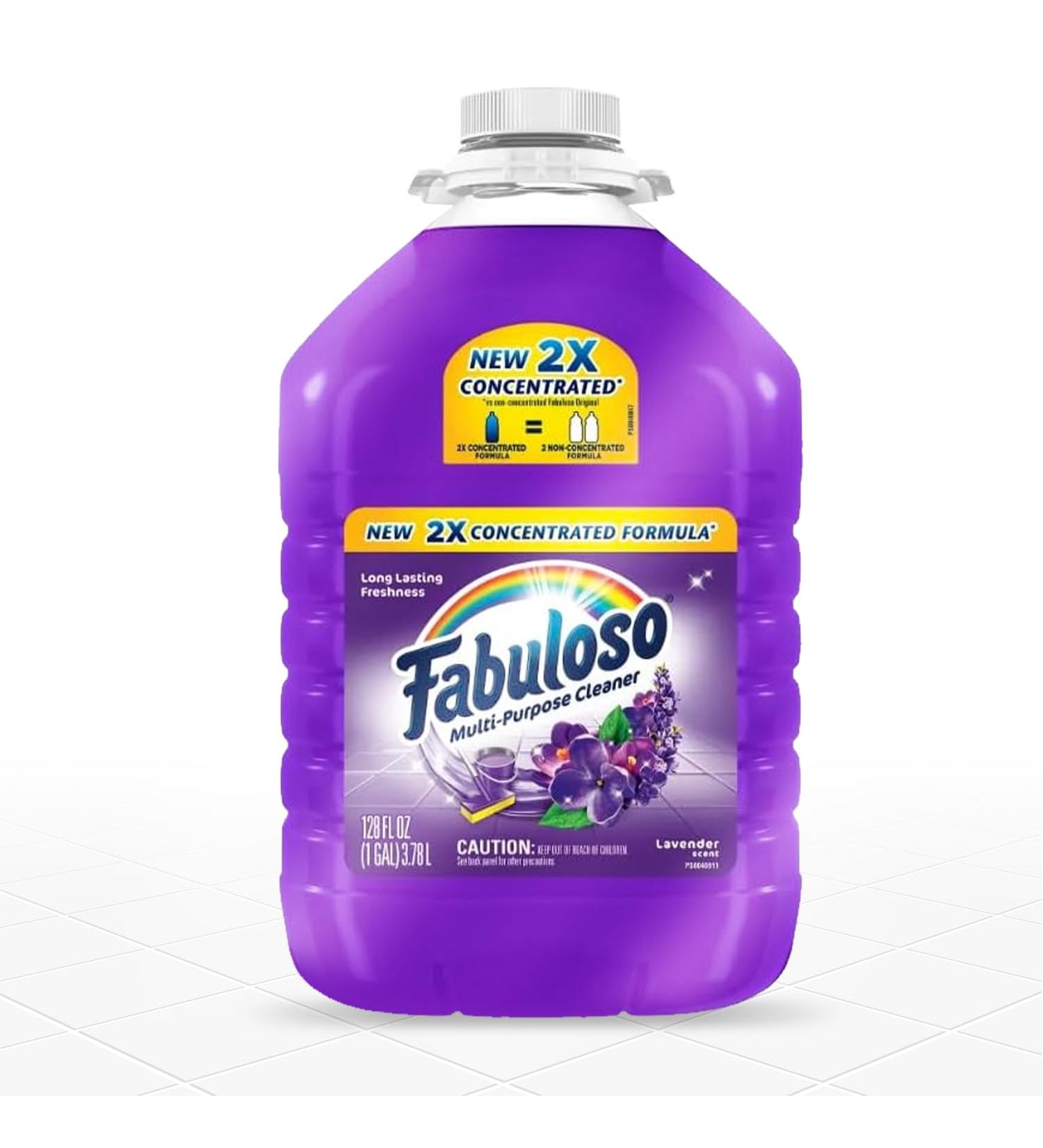 Fabuloso Multi-Purpose Cleaner 1 Gallon - Lavender Scent 2x Concentrated Formula for Floors Counters & Windows - Includes PD Ship Safe Bag | International Shipping Available - Buy Online on GoSupps.com