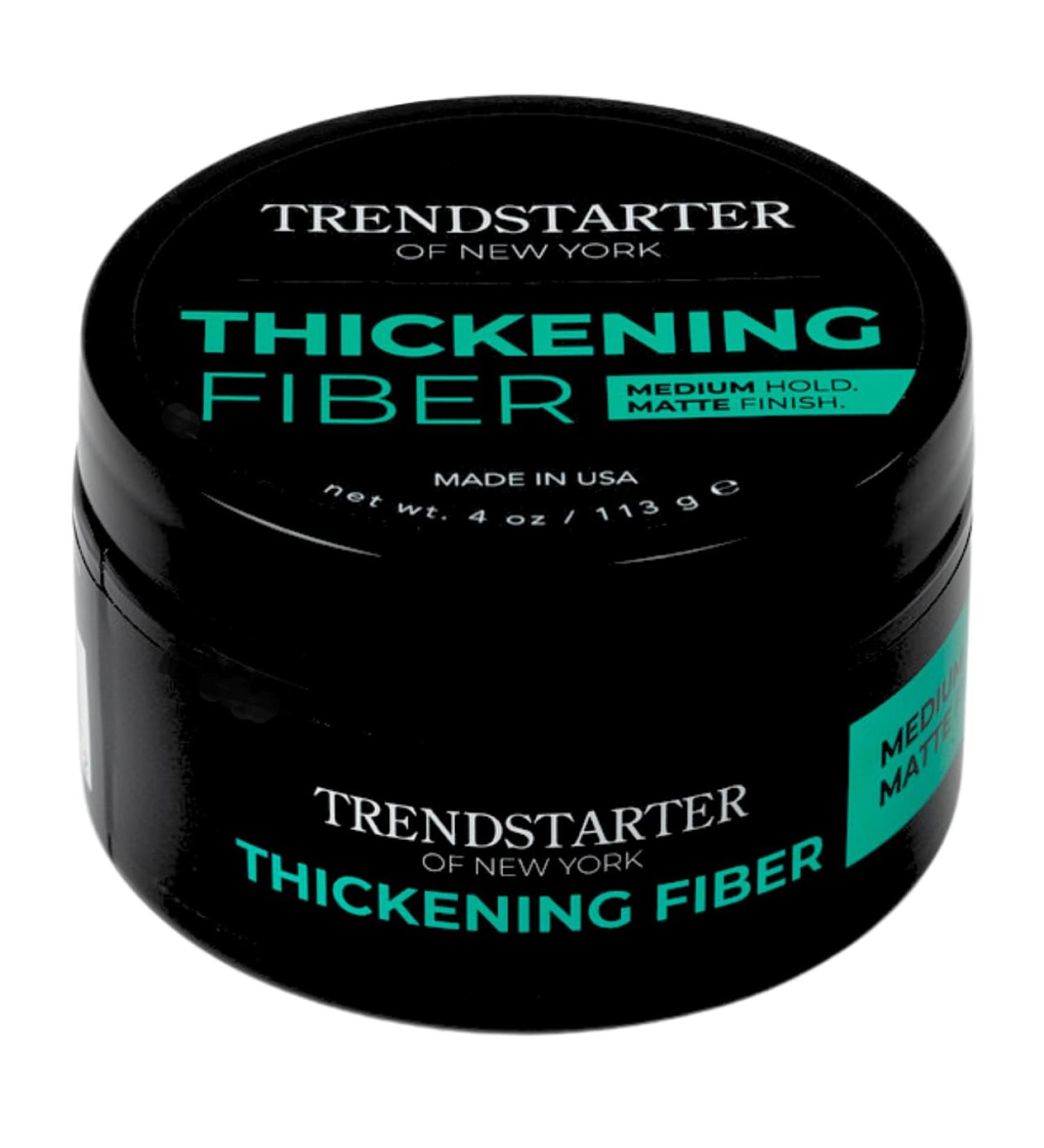 Buy TRENDSTARTER Thickening Fiber (2oz) - Travel Size Hair Clay Pomade for Medium Hold & Matte Finish - Premium Water-Based Styling Product - All-Day Hold International Shipping Available - Buy Online on GoSupps.com
