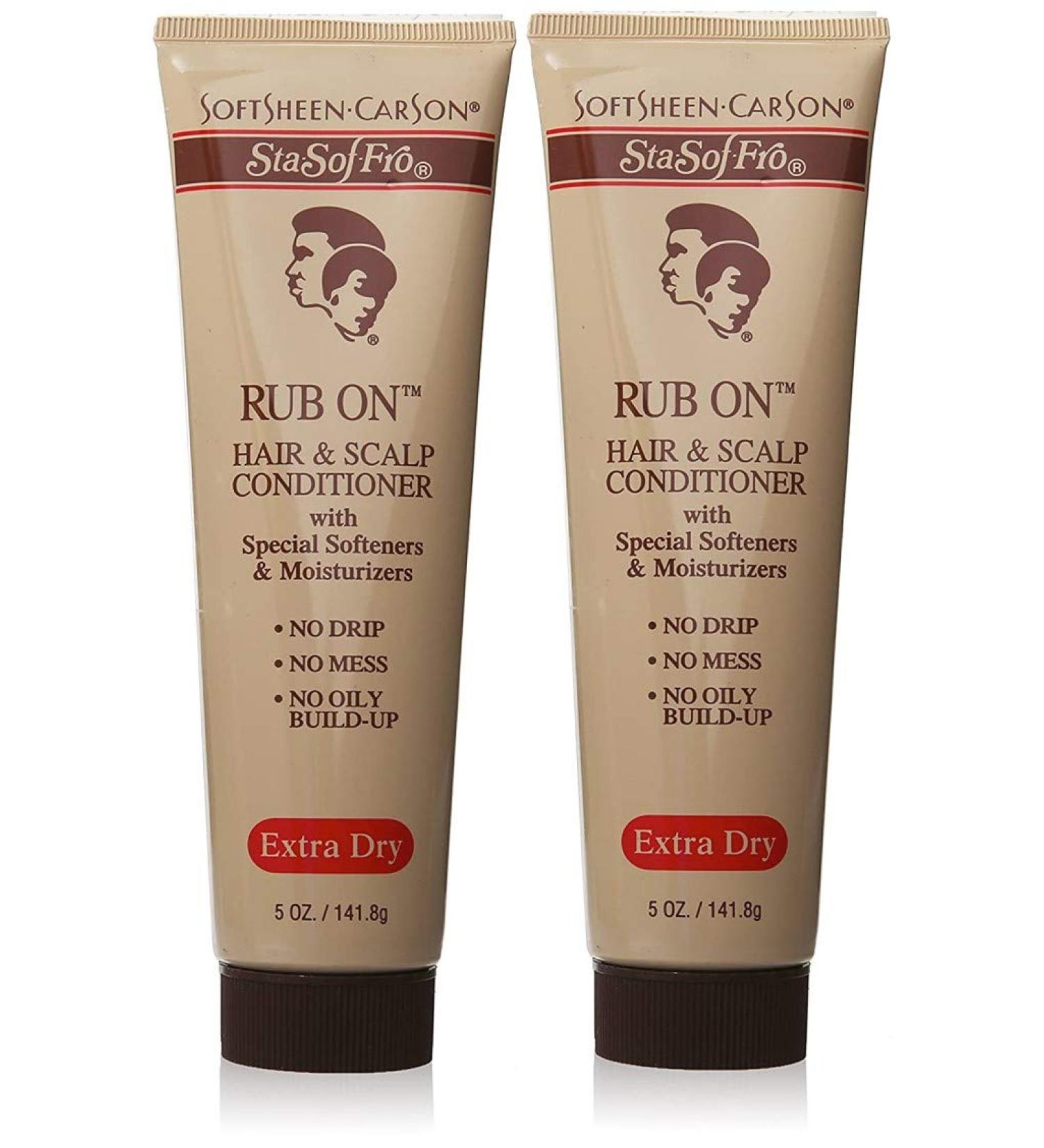 Sta-Sof-Fro Rub On Hair & Scalp Conditioner Extra Dry 5 oz (Pack of 2) - Moisturizing Treatment for Hair and Scalp - Buy Online on GoSupps.com