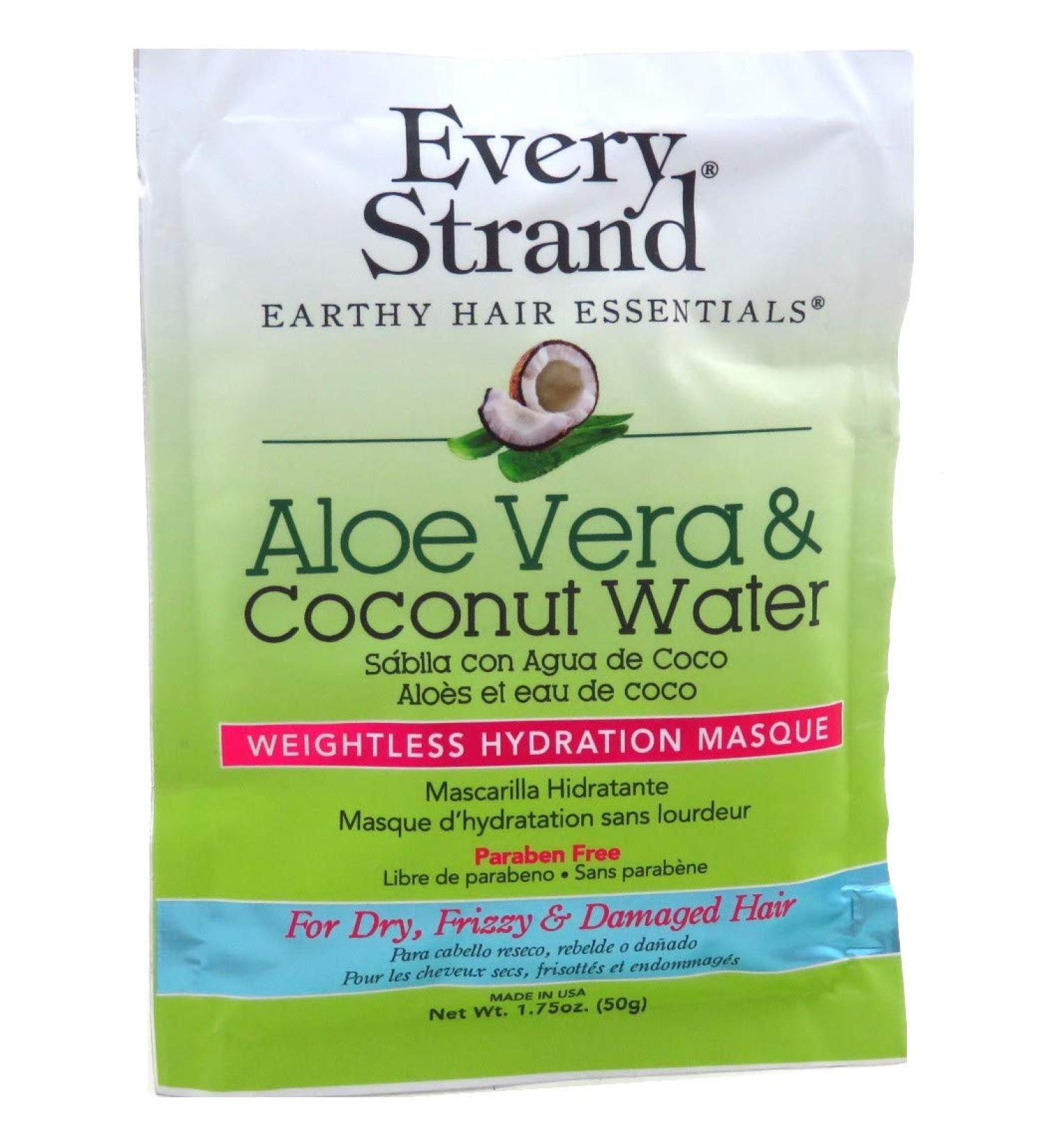 Every Strand Masque Aloe Vera & Coconut Water 1.75 Ounce (12 Pieces)