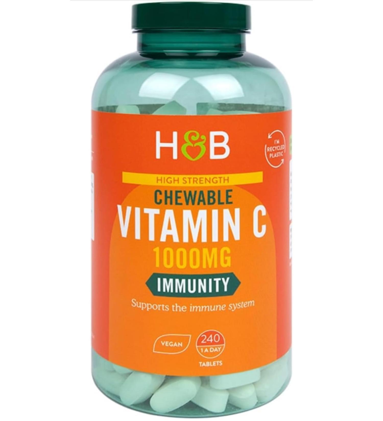 Holland and Barrett Chewable Vitamin C 1000mg - 240 Chewables