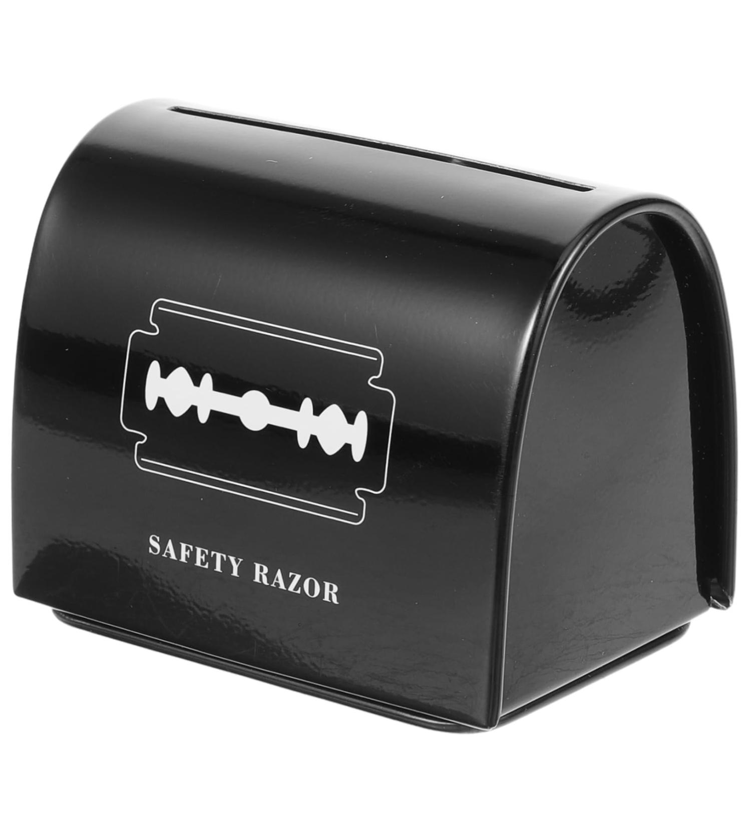 Frcolor Stainless Steel Storage Box for Barber Razor Blades | Portable Razor Bank & Blade Disposal Case - Buy Online on GoSupps.com