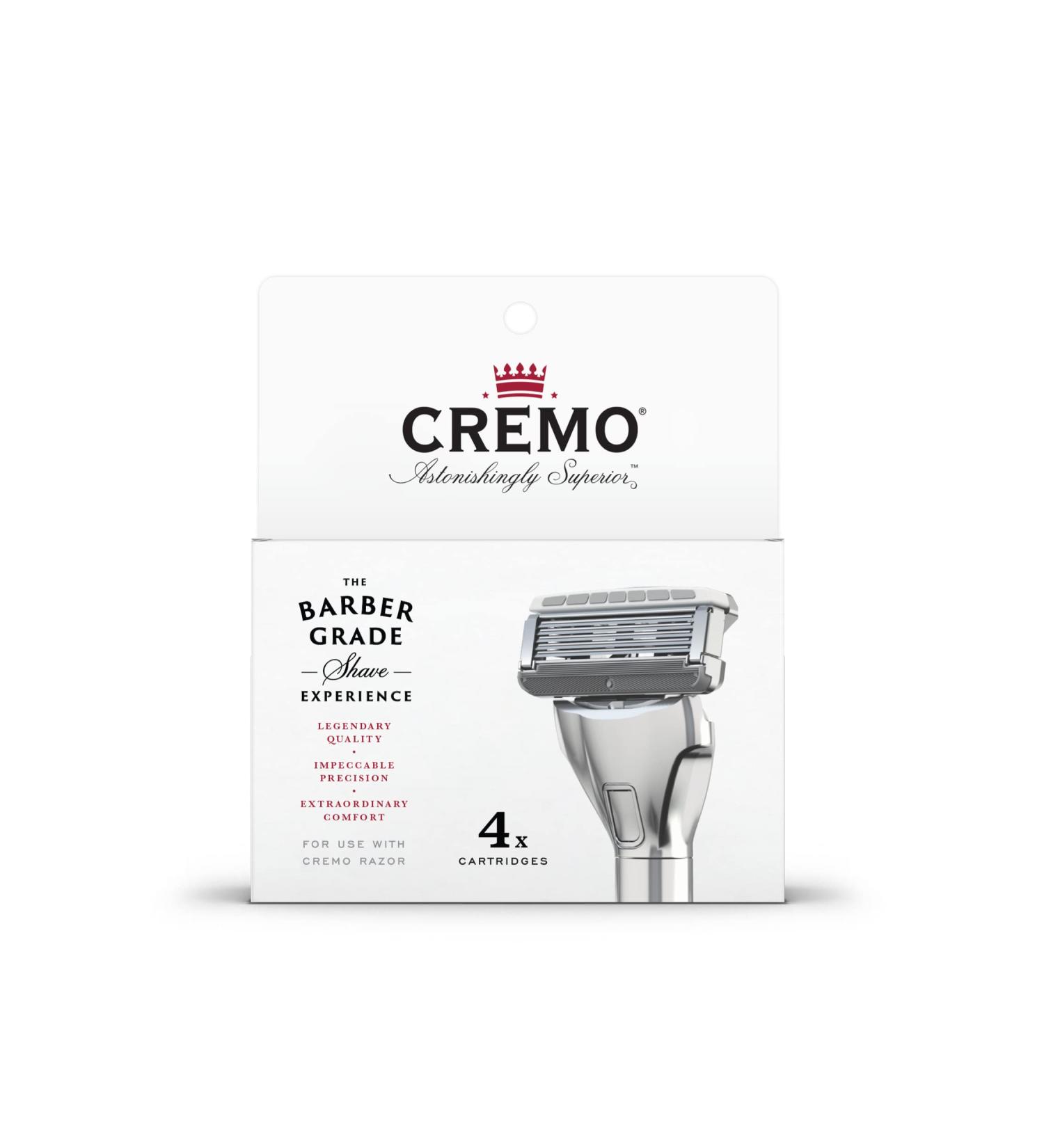Cremo Razor Refills (4 Pack) - Superior Quality for a Close Shave - Buy Online on GoSupps.com
