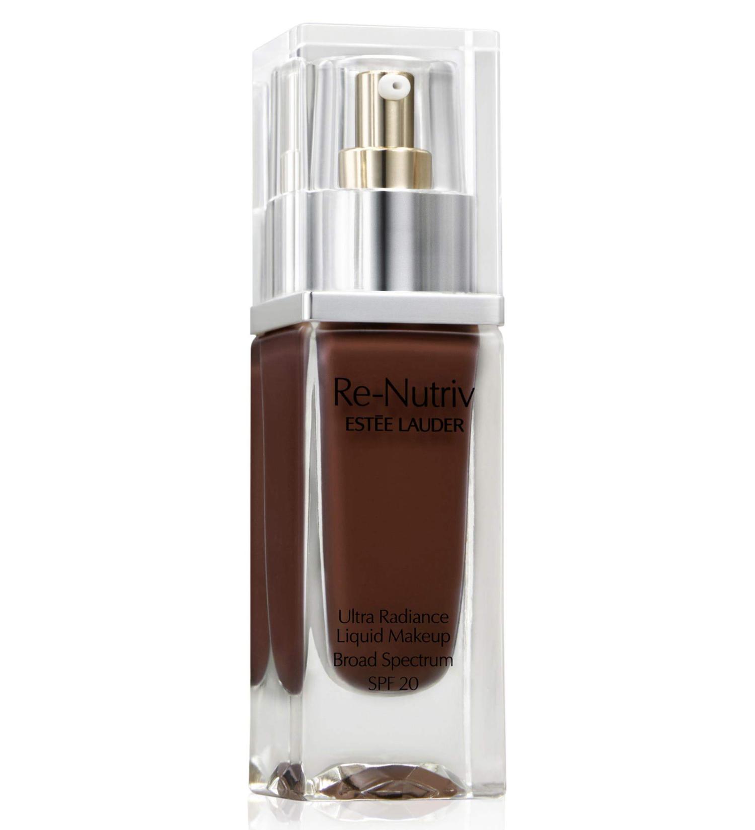 Estee Lauder Re-Nutriv Ultra Radiance Liquid Makeup Foundation SPF 20 - 8N1 Espresso  1 fl. oz. New Version