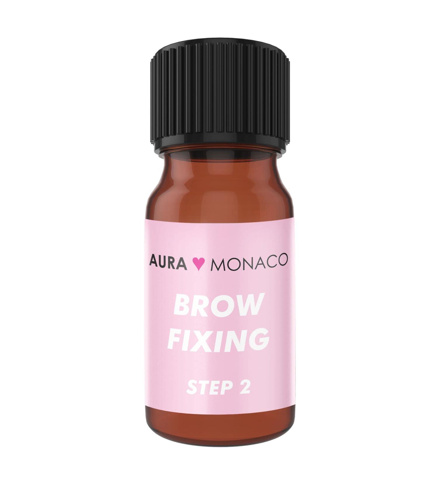 Aura Monaco Brow Fixing Lotion Step 2 - 5ml | Vegan Brow Lifting & Styling Solution for Premium Eyebrow Shaping | Ultra Effective Formula - Buy Online on GoSupps.com