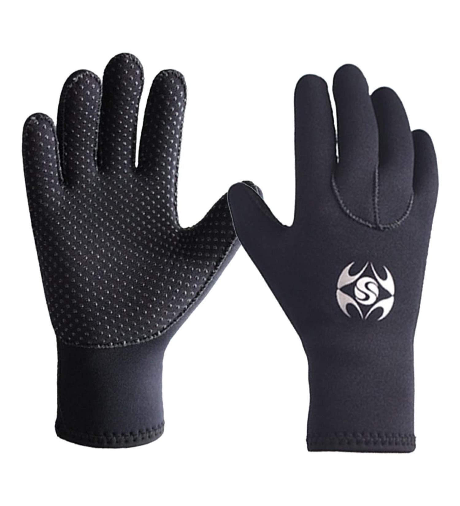 DIVE & SAIL Diving Gloves 3mm Neoprene Wetsuit Gloves for Men Women Anti Slip Flexible Neoprene Gloves Thermal for Diving Snorkeling Paddling Surfing Kayaking GLOV1127 black Large - Buy Online on GoSupps.com