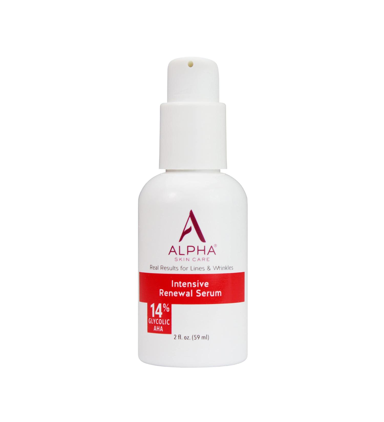 Alpha Skin Care Renewal Serum- 14% Glycolic AHA Intensive Smoothing Serum for Clear, Even Skin Tone - Buy Online on GoSupps.com