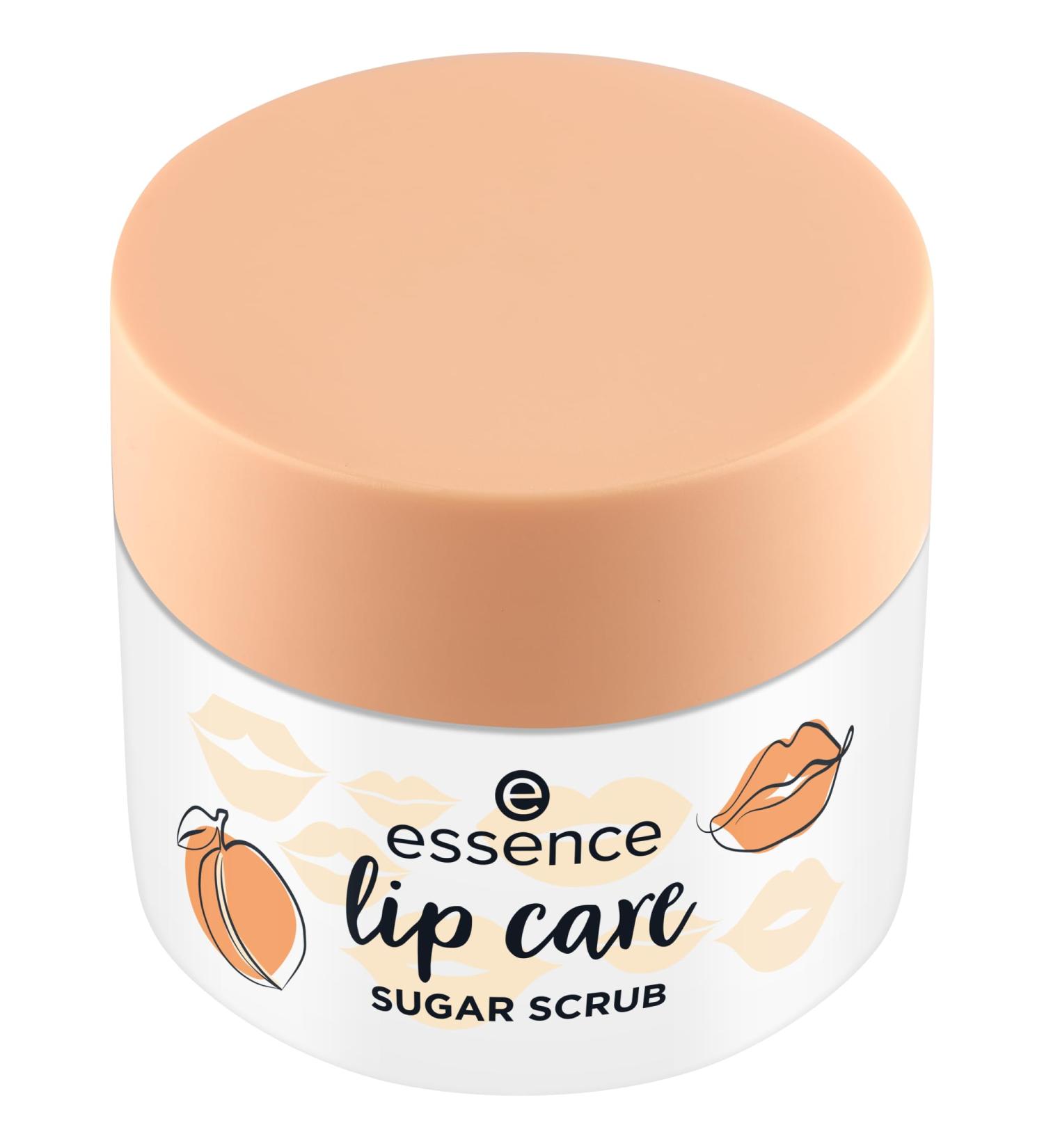 Essence Lip Care Sugar Scrub - Nourishing Vegan Lip Peeling | Moisturizing & Regenerating | Orange Flavor | No Preservatives Parabens or Microplastics - 1 Pack - Buy Online on GoSupps.com