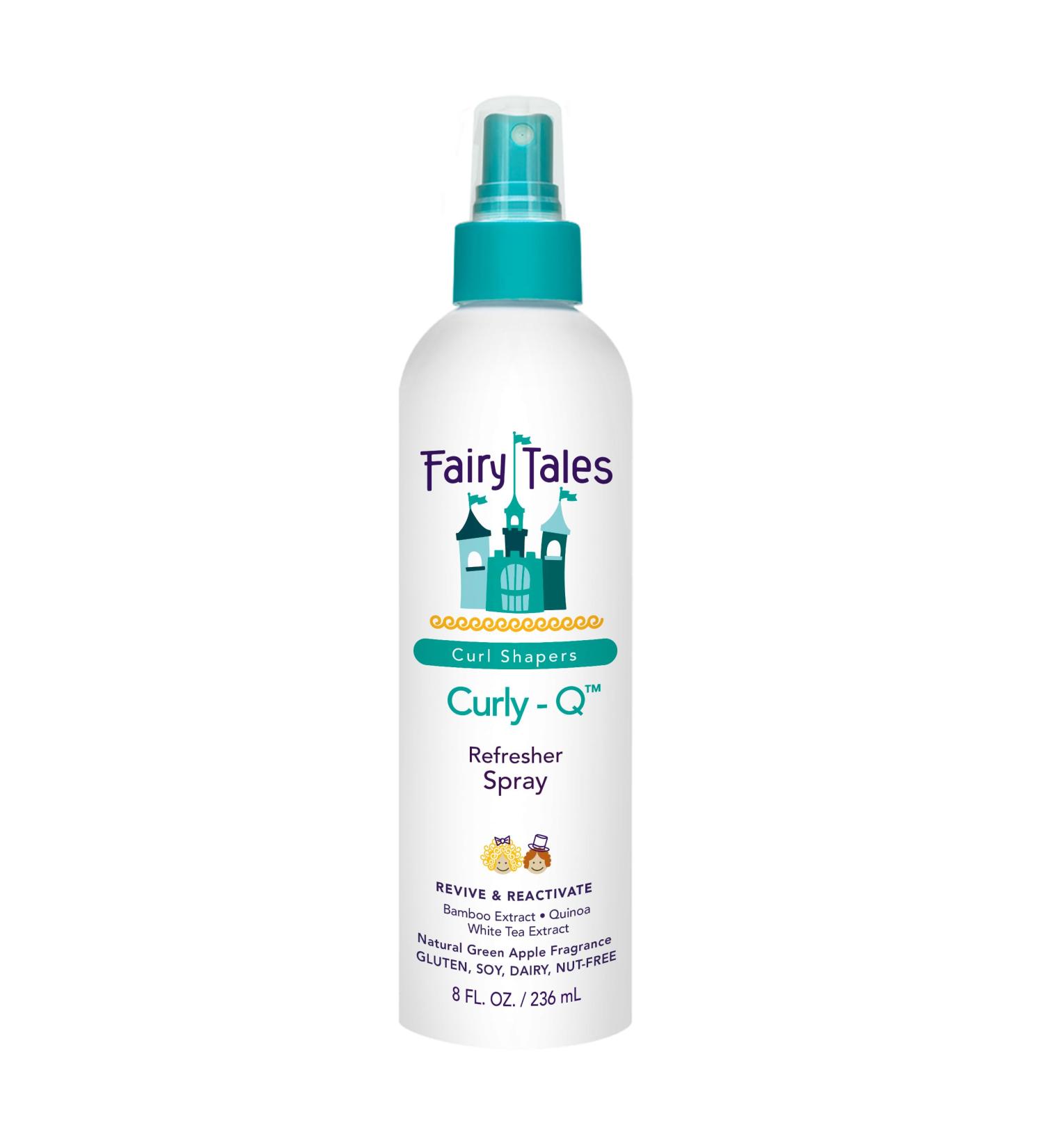 Fairy Tales Curly-Q Curl Refresher for Kids - Lightweight Spray to Define Curls Add Bounce and Reduce Frizz - 8oz Refresher Spray - Buy Online on GoSupps.com