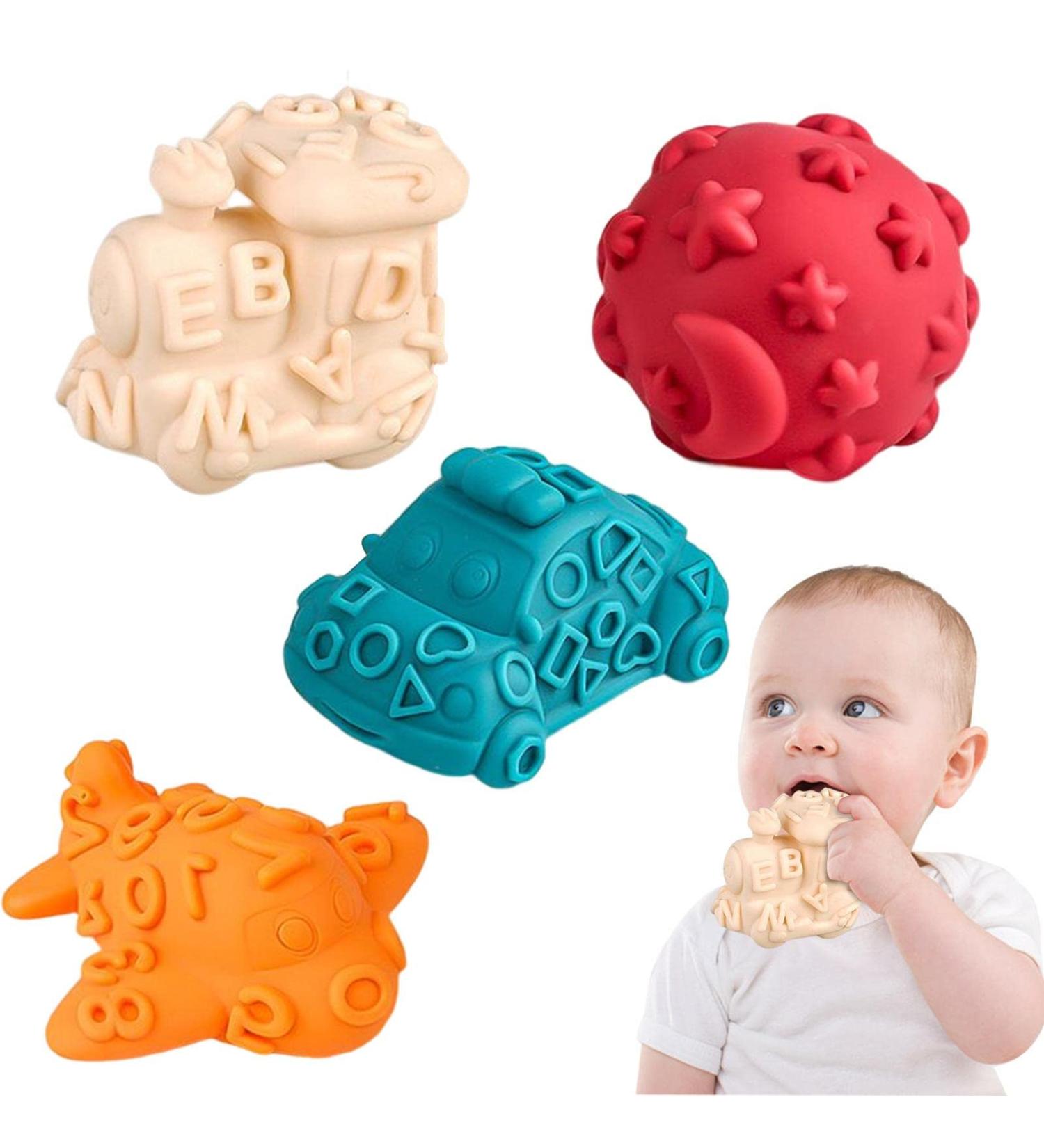 Kieletzeiten for Children | 4 Textured Bite Toys & Toothed Pacifiers for Toddler Denture Relief - NIKTULE - Buy Online on GoSupps.com