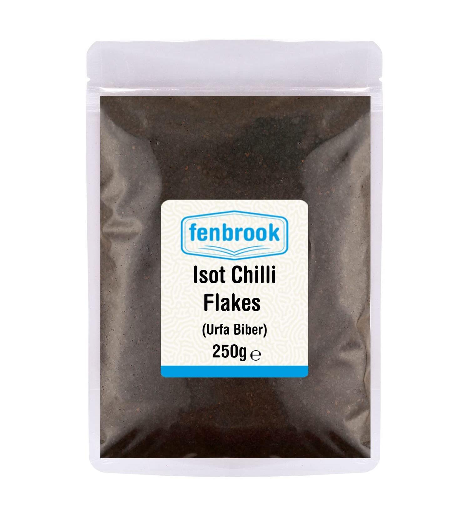 Isot Chilli Flakes (Urfa Biber) 250g by Fenbrook - Black Chilli Pepper Flakes