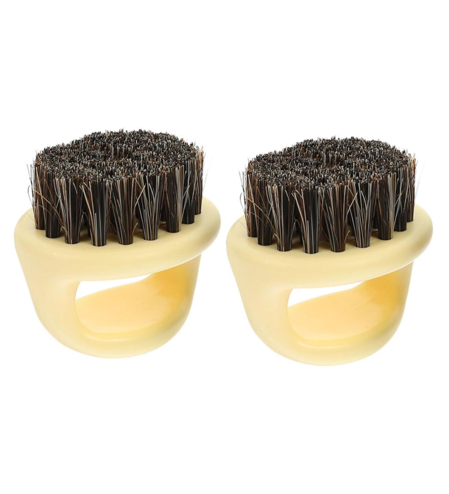 Healeved Men's Beard Comb - 2 Piece Multifunctional Cleaning Brush Set | Pocket Comb & Accessories for Grooming - Beige 6x5x5cm - Buy Online on GoSupps.com